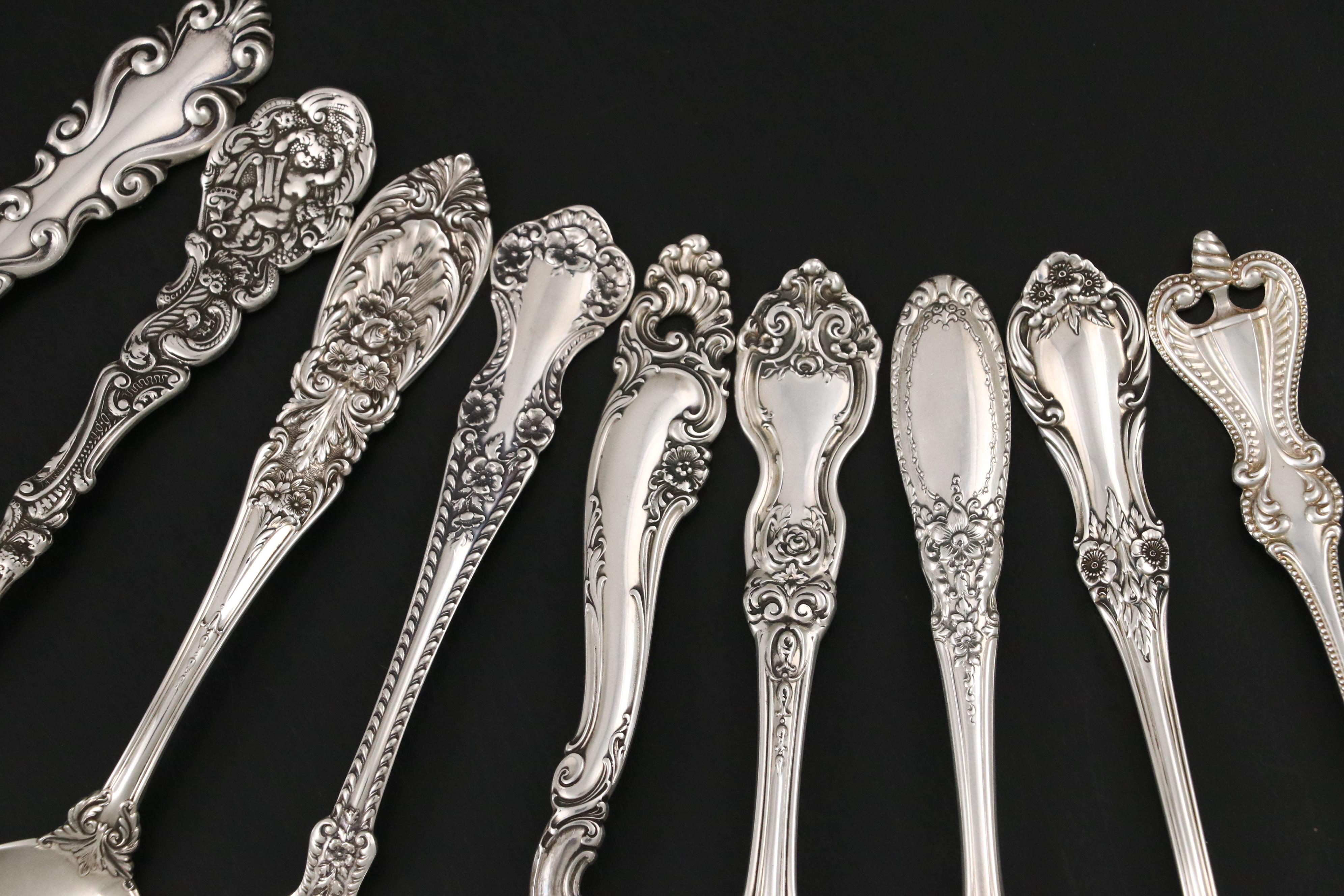 Gorham "Decor" and "Versailles" with  Other Sterling Silver Spoons and Forks