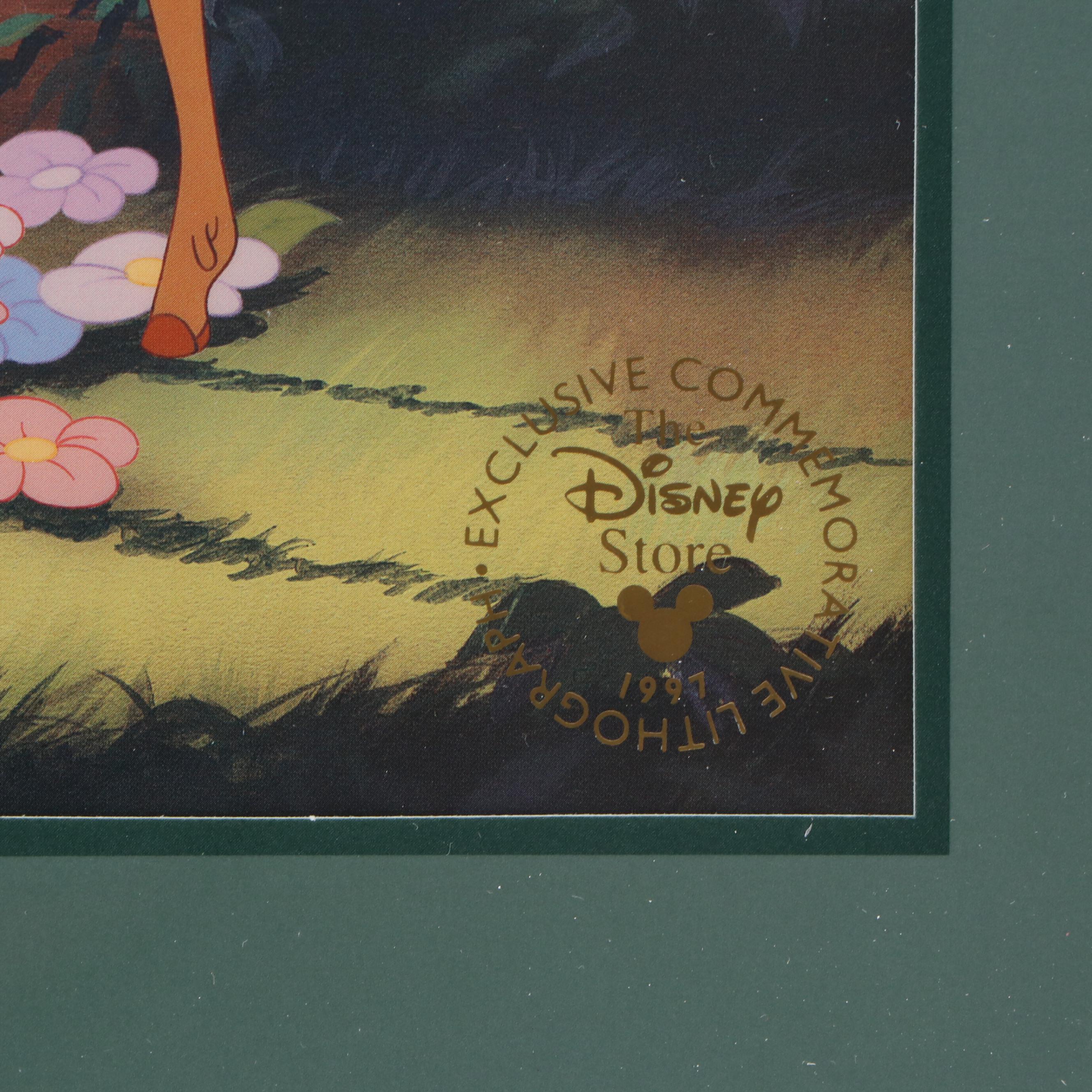 The Disney Store Bambi Offset Lithograph, 1997