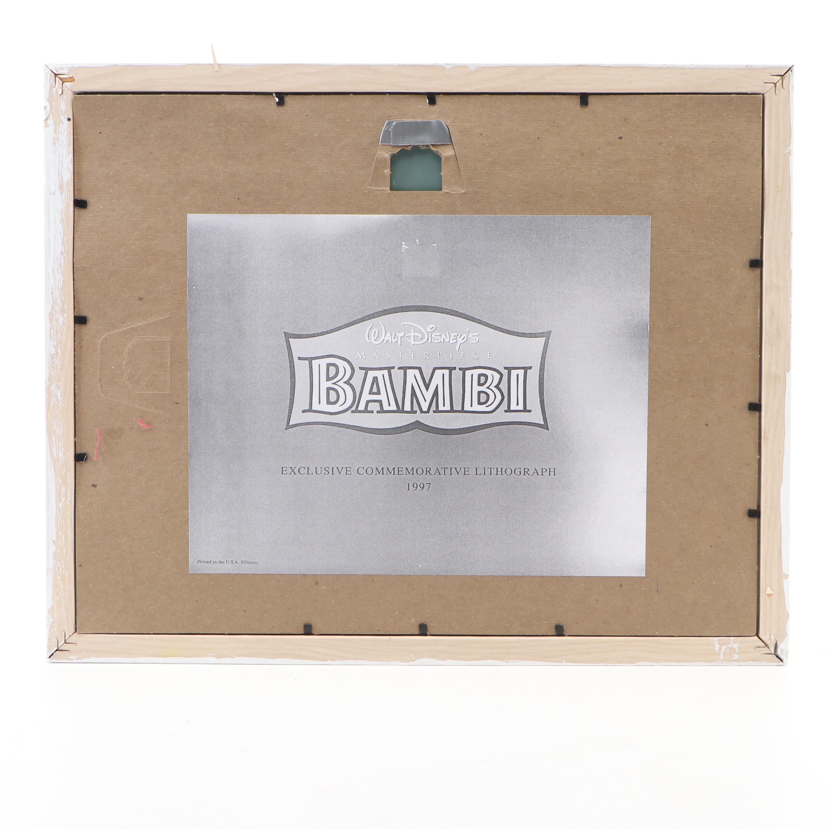 The Disney Store Bambi Offset Lithograph, 1997