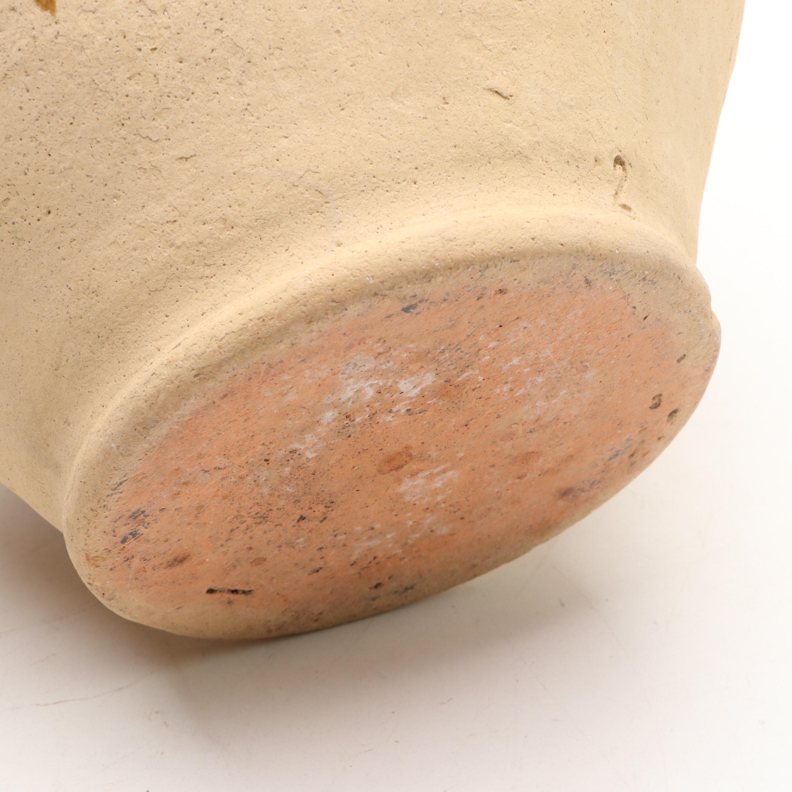 French Provincial Yellow Glazed Confit Pots