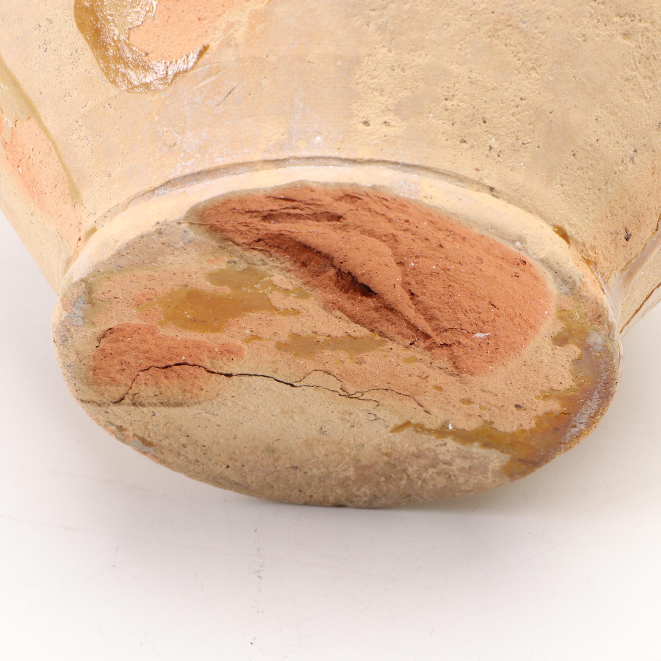 French Provincial Yellow Glazed Confit Pots