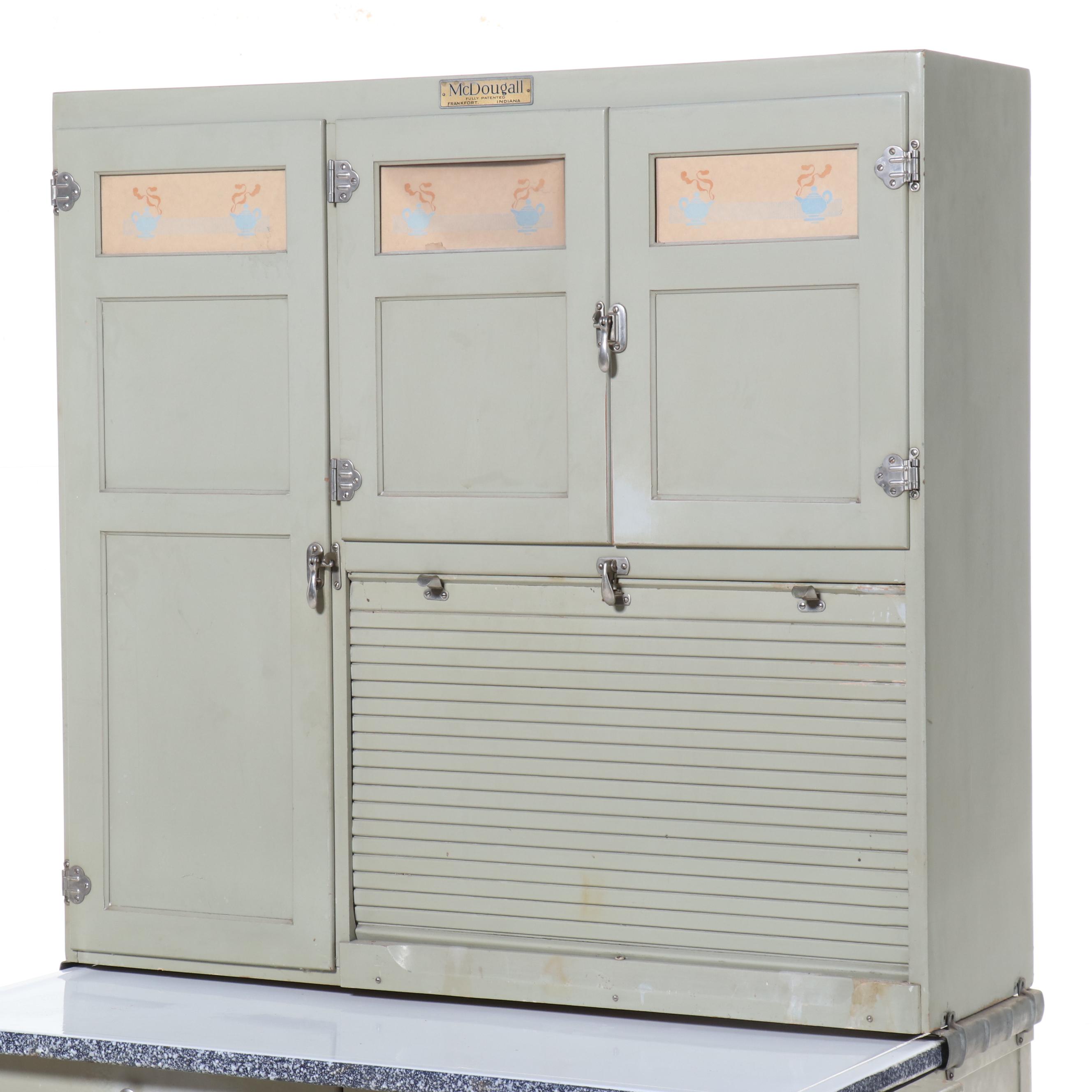 McDougall HoosierStyle Kitchen Cabinet with Hutch, Early to Mid-20th Century