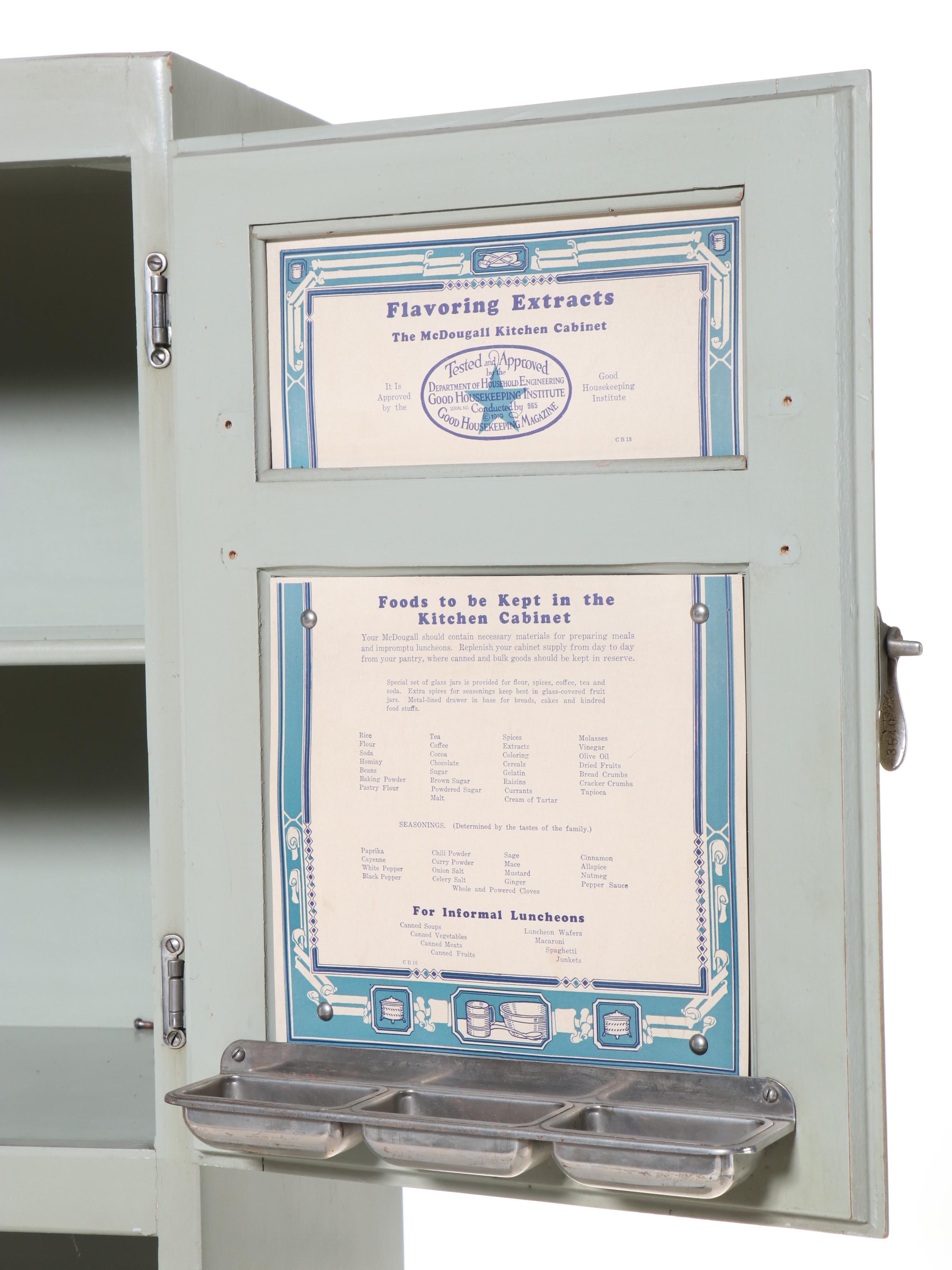 McDougall HoosierStyle Kitchen Cabinet with Hutch, Early to Mid-20th Century