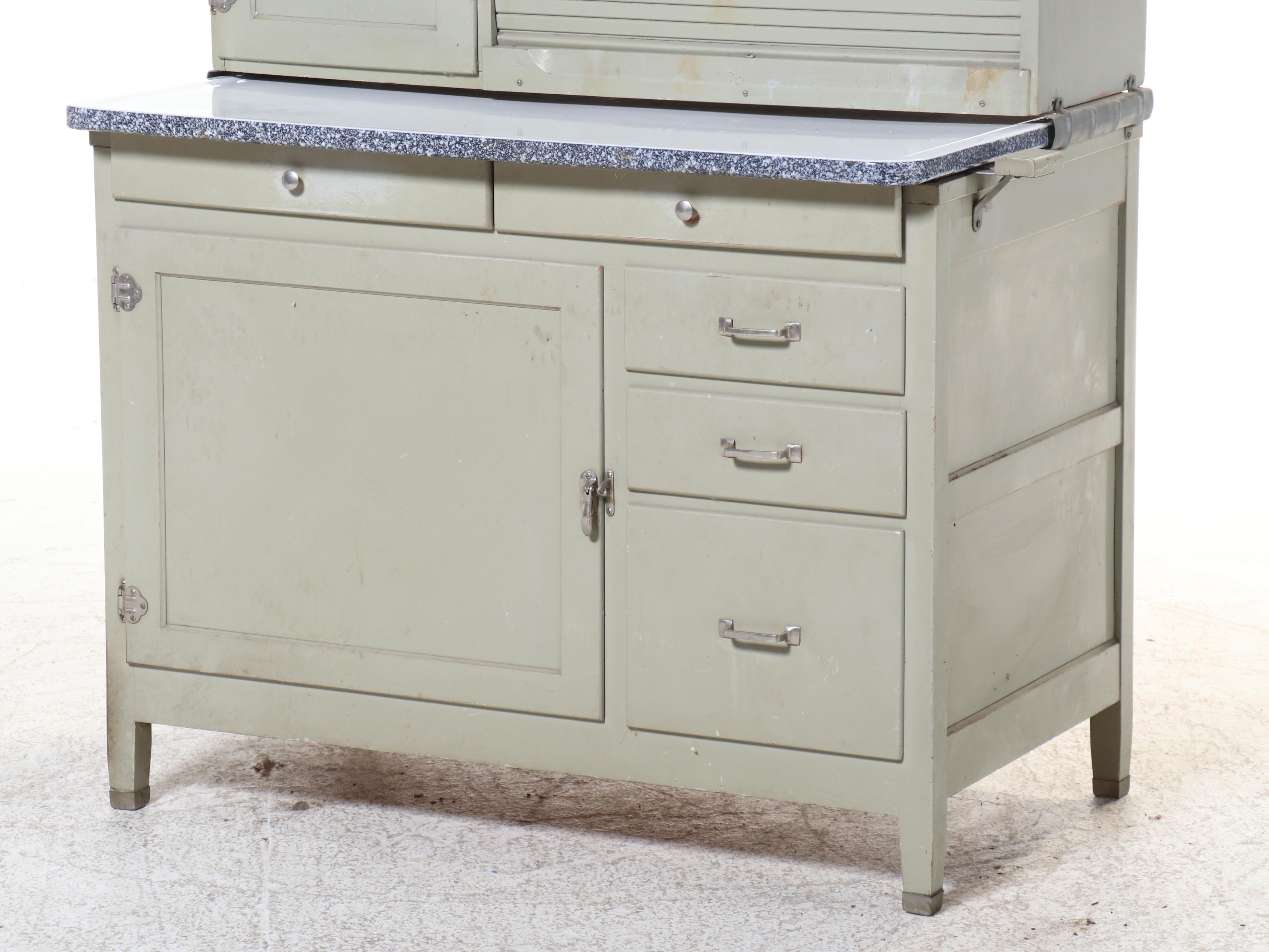 McDougall HoosierStyle Kitchen Cabinet with Hutch, Early to Mid-20th Century