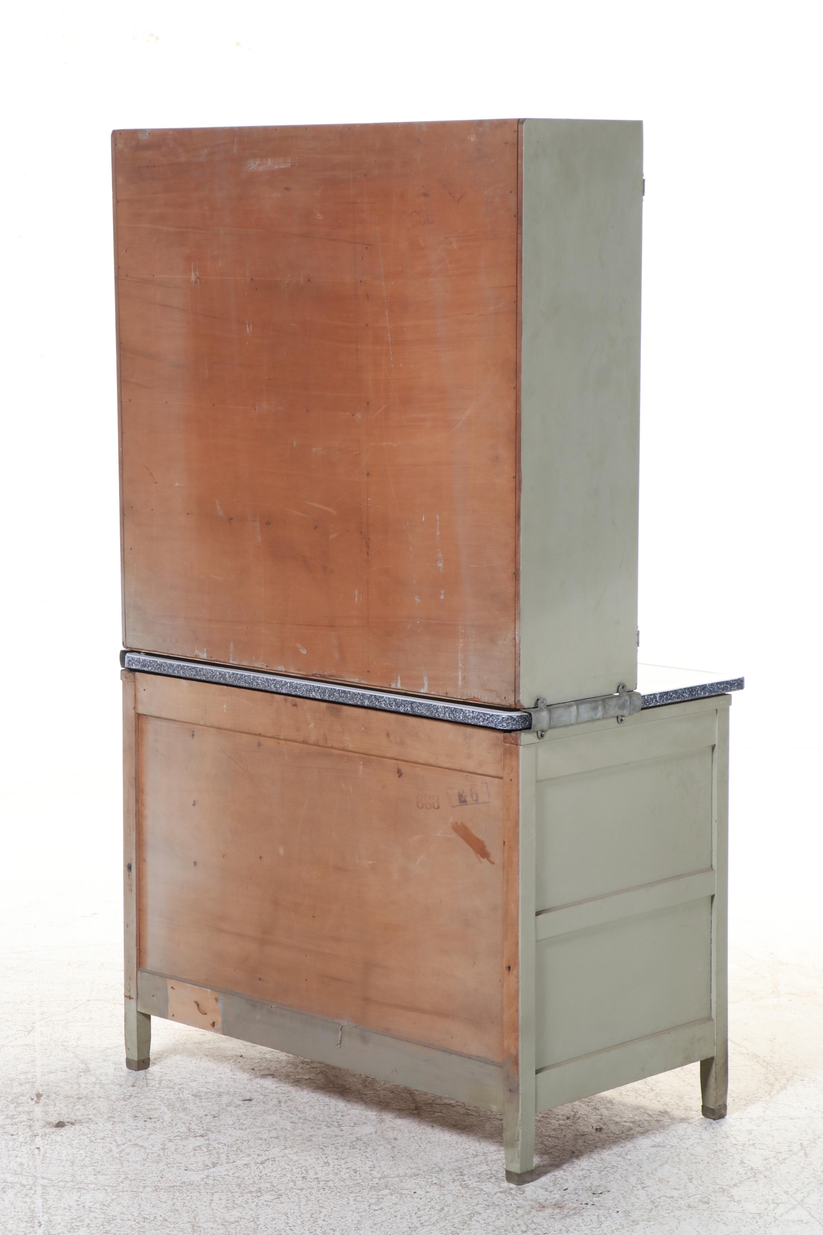 McDougall HoosierStyle Kitchen Cabinet with Hutch, Early to Mid-20th Century