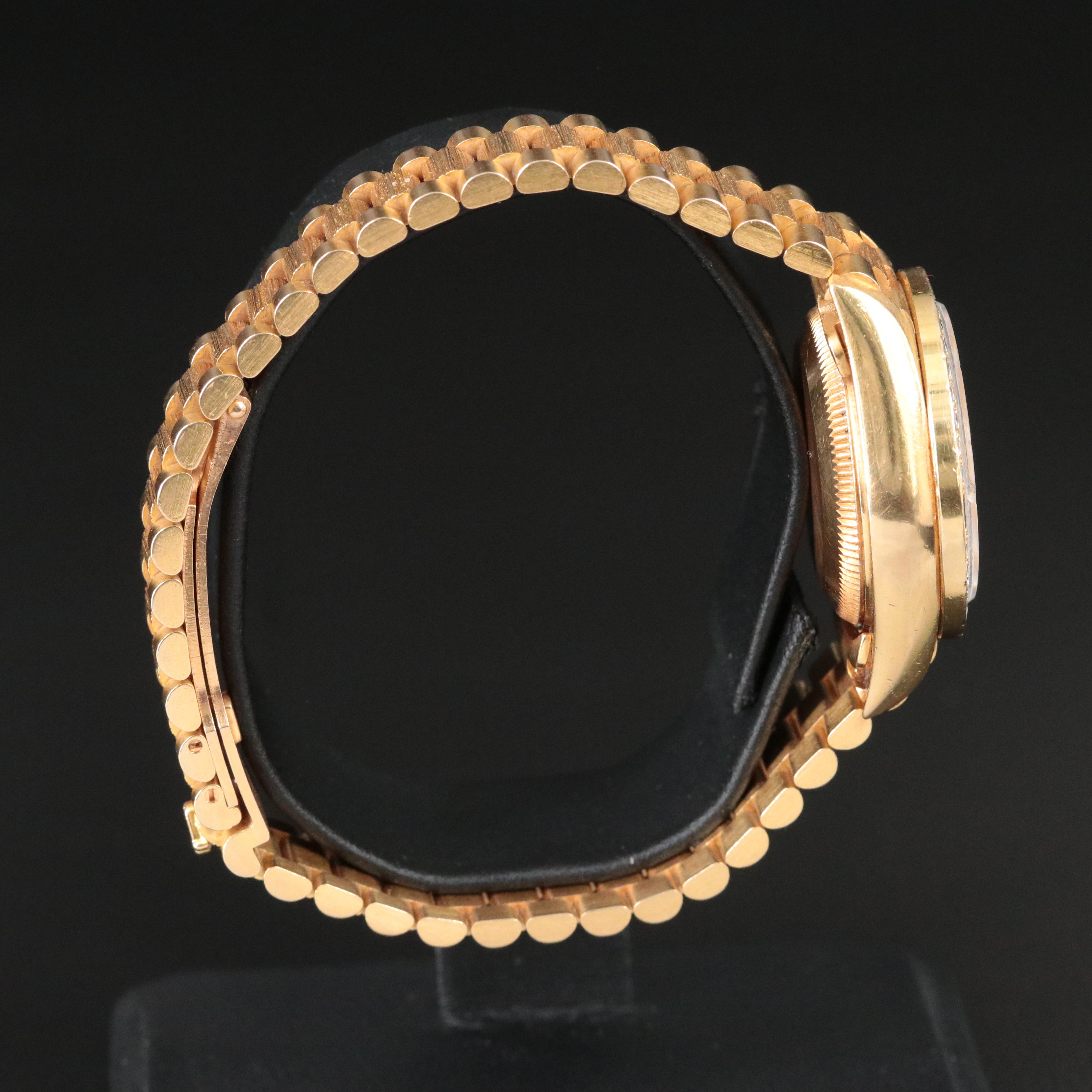 1993-1994 Rolex Datejust Custom Diamond Dial & Bezel President Band 69278 Watch