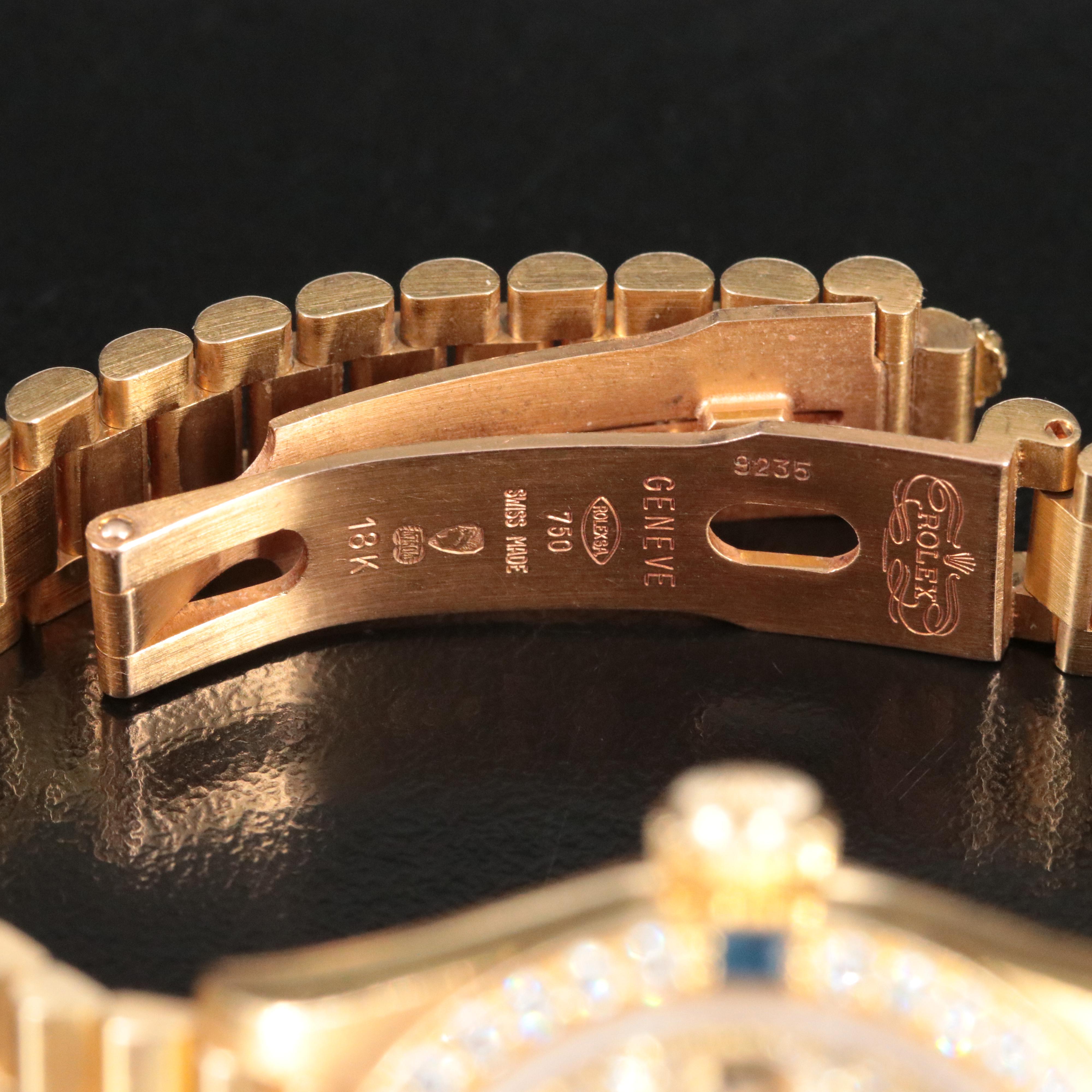 1993-1994 Rolex Datejust Custom Diamond Dial & Bezel President Band 69278 Watch