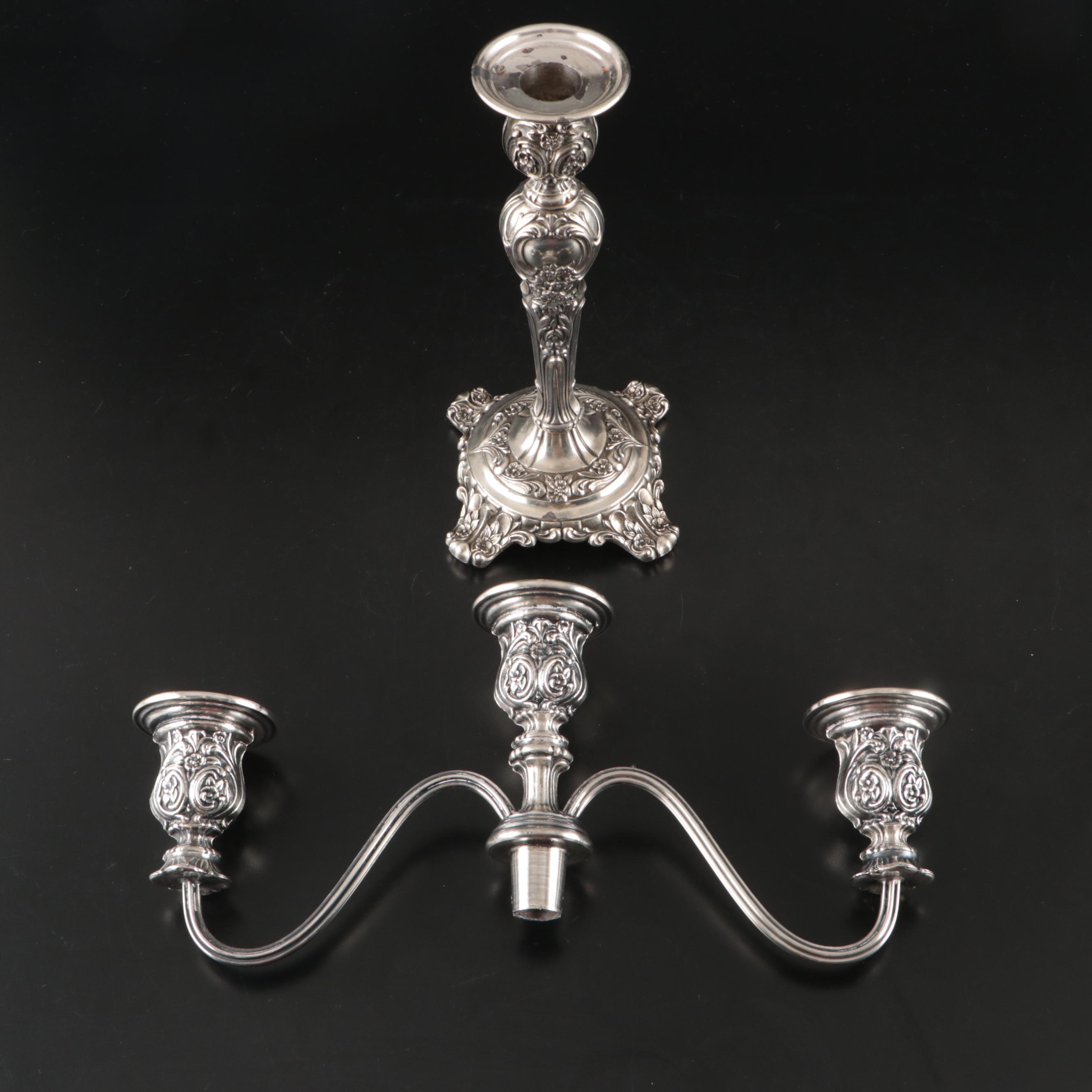 Wm. Rogers & Son Silver Plate Candelabrum