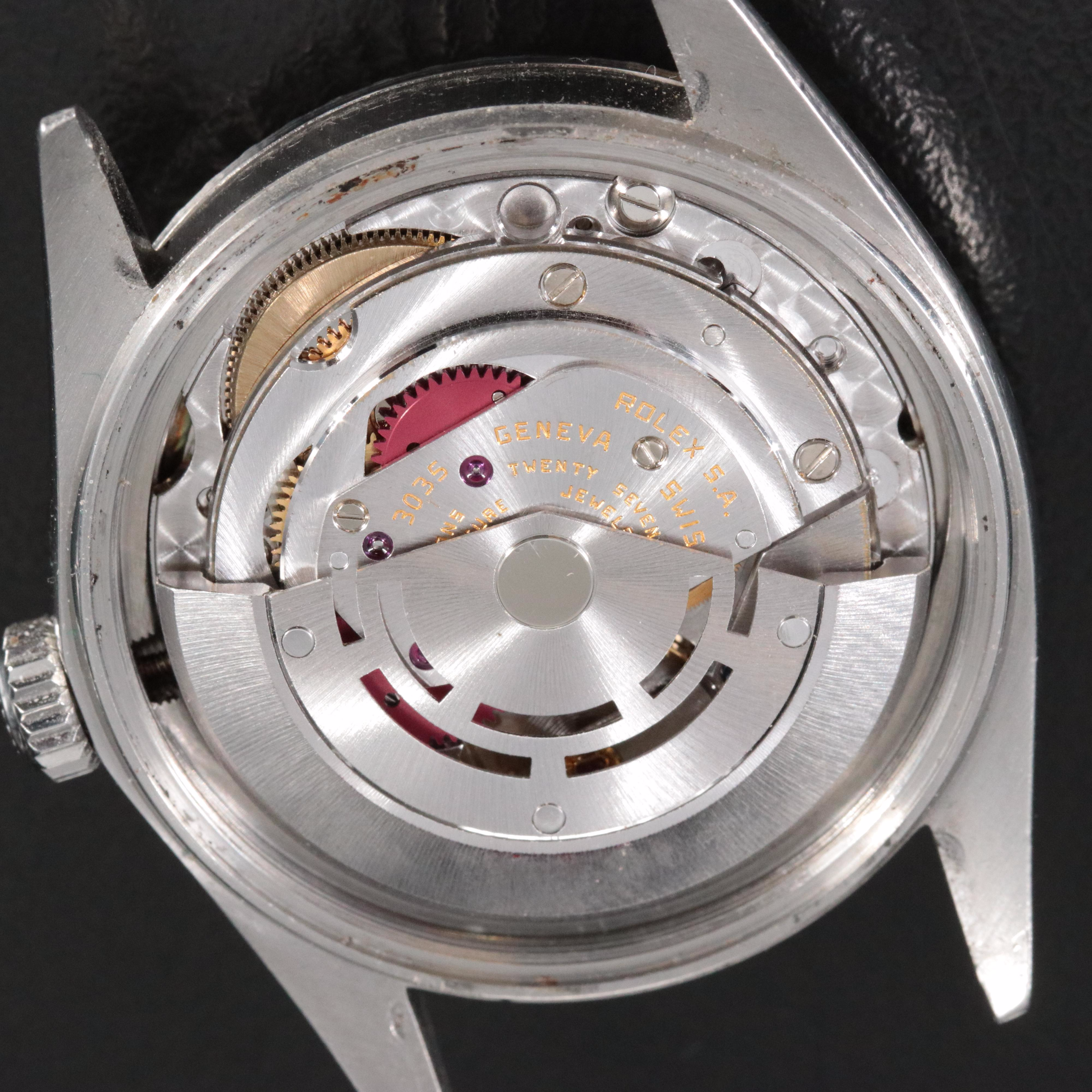 Rolex Datejust 16030 Engine Turned Bezel Silver 36mm Steel Automatic Watch 1984