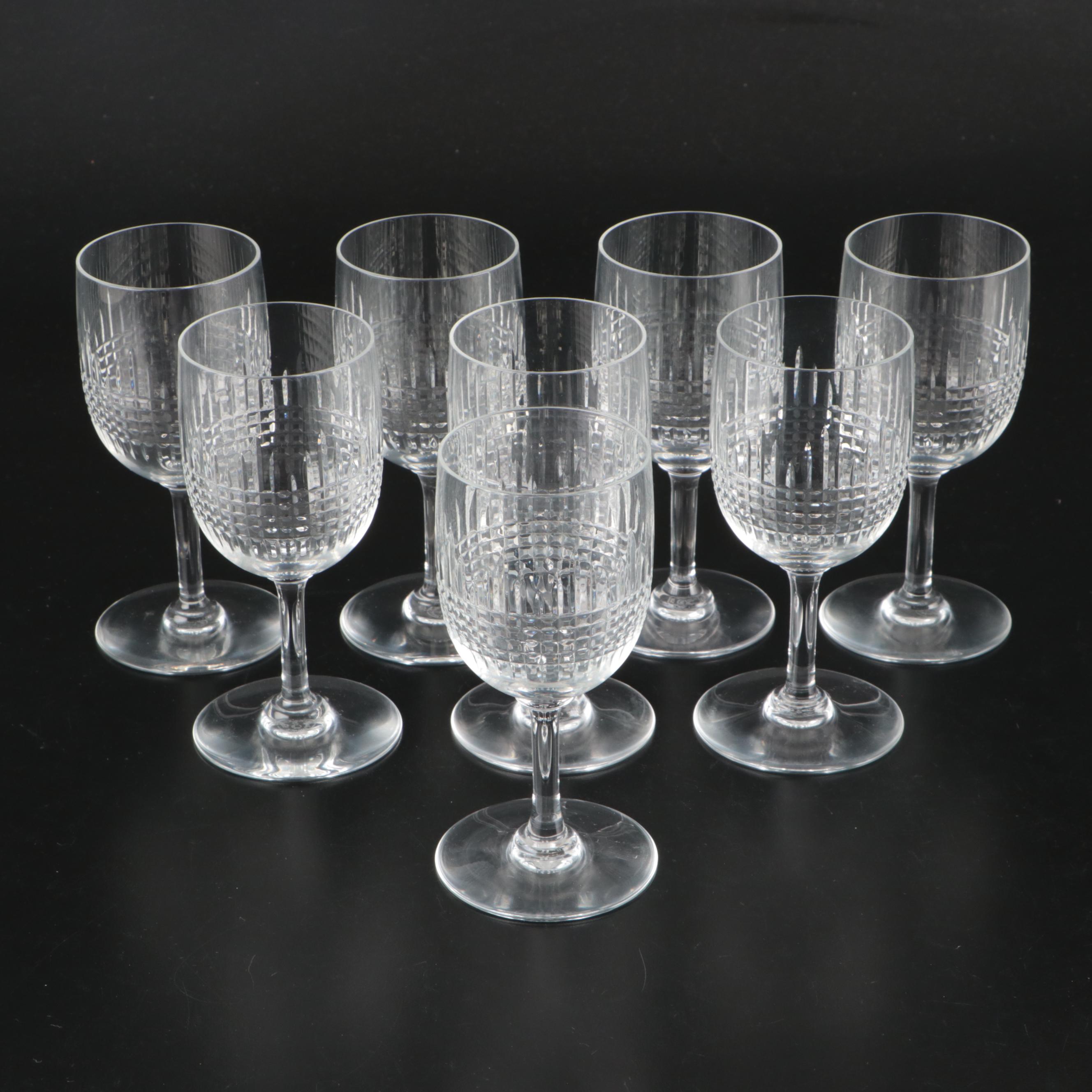 Baccarat "Nancy" Crystal Wine Glasses