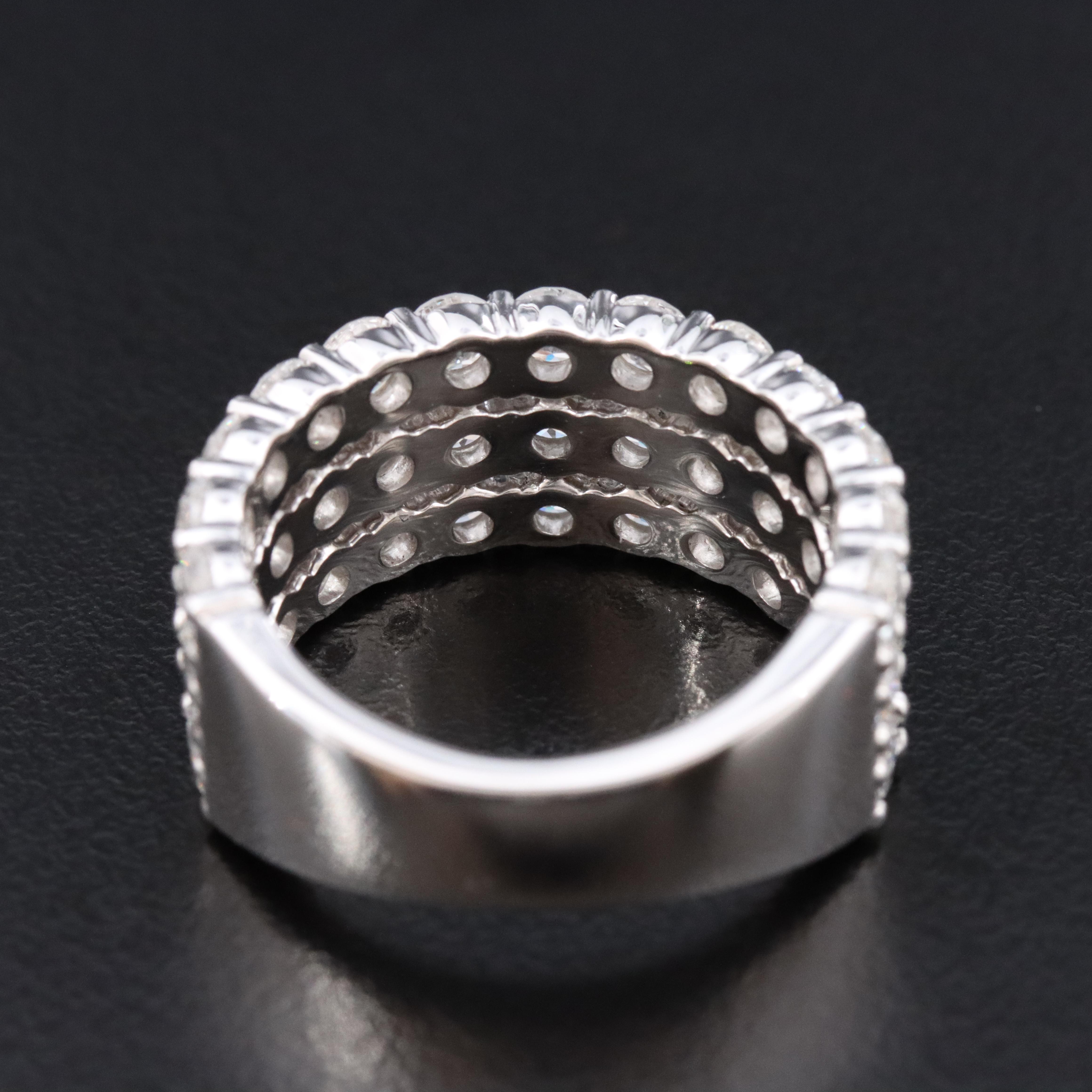 Platinum 4.19 CTW Lab Grown Diamond Ring