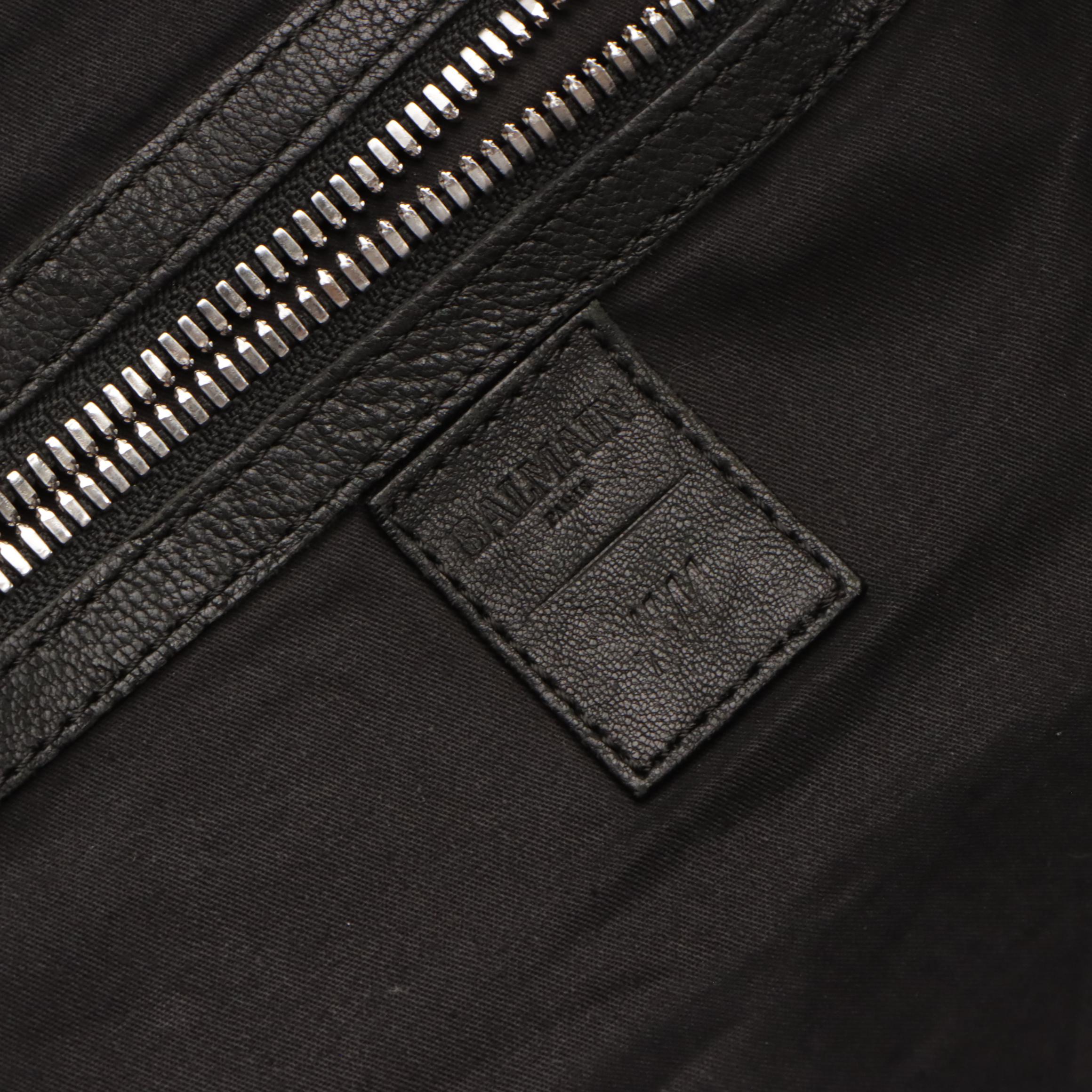 Balmain x H&M Slouchy Backpack in Black Suede and Rippled Leather