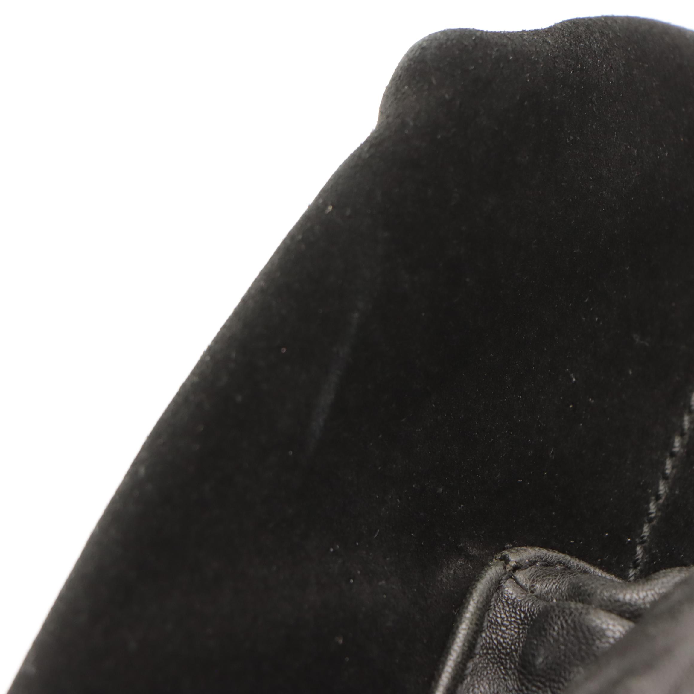 Balmain x H&M Slouchy Backpack in Black Suede and Rippled Leather