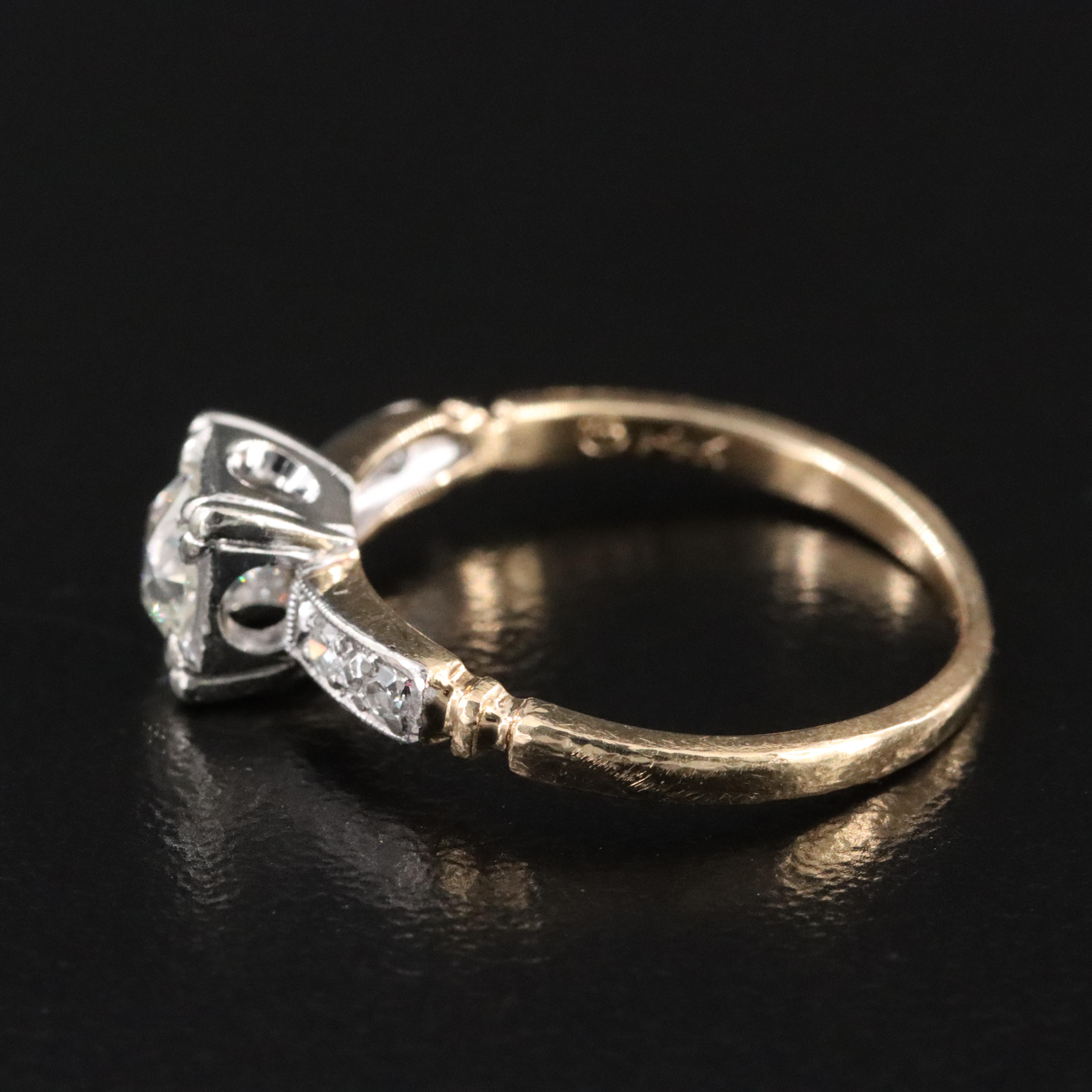 Vintage 14K 0.48 CTW Diamond Ring