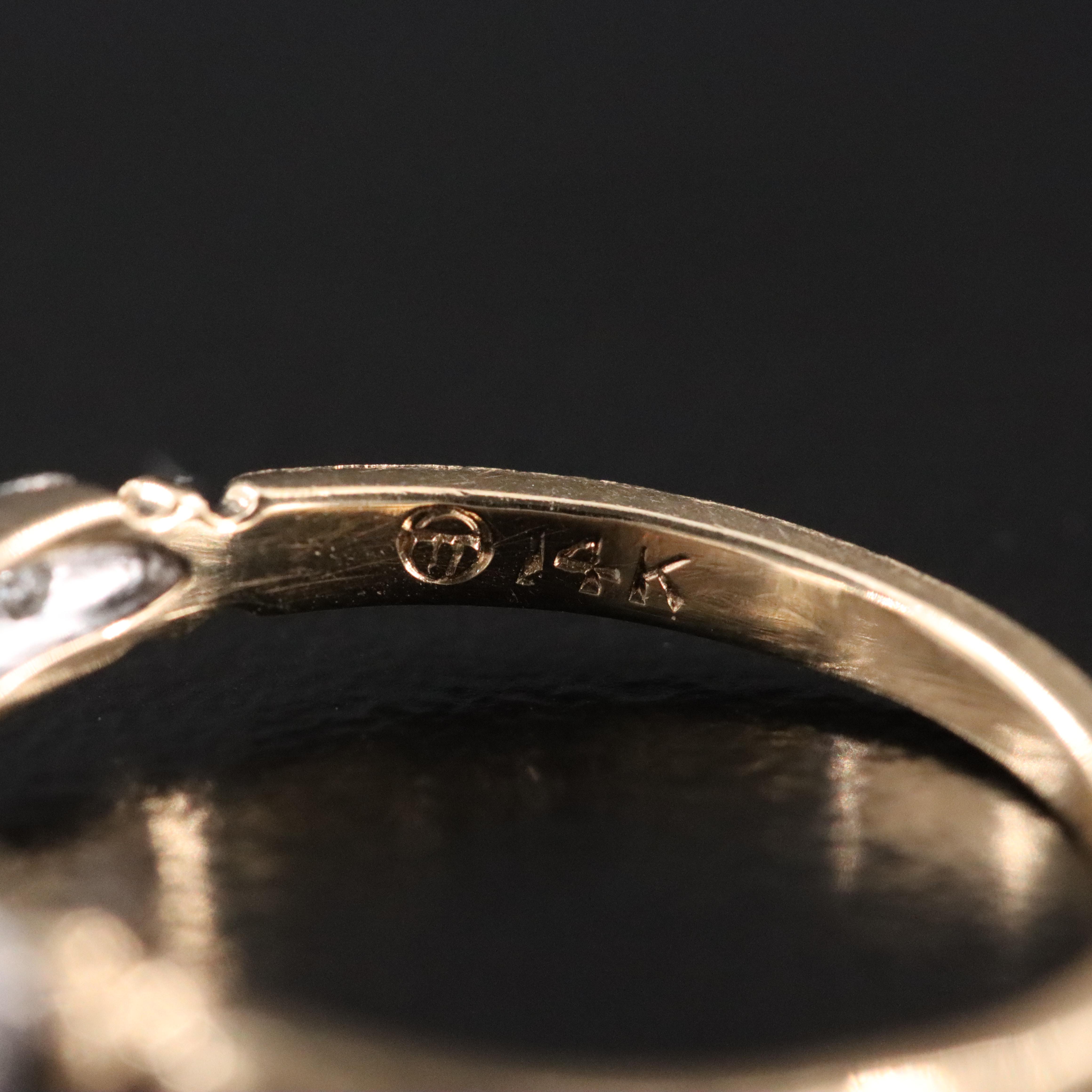 Vintage 14K 0.48 CTW Diamond Ring