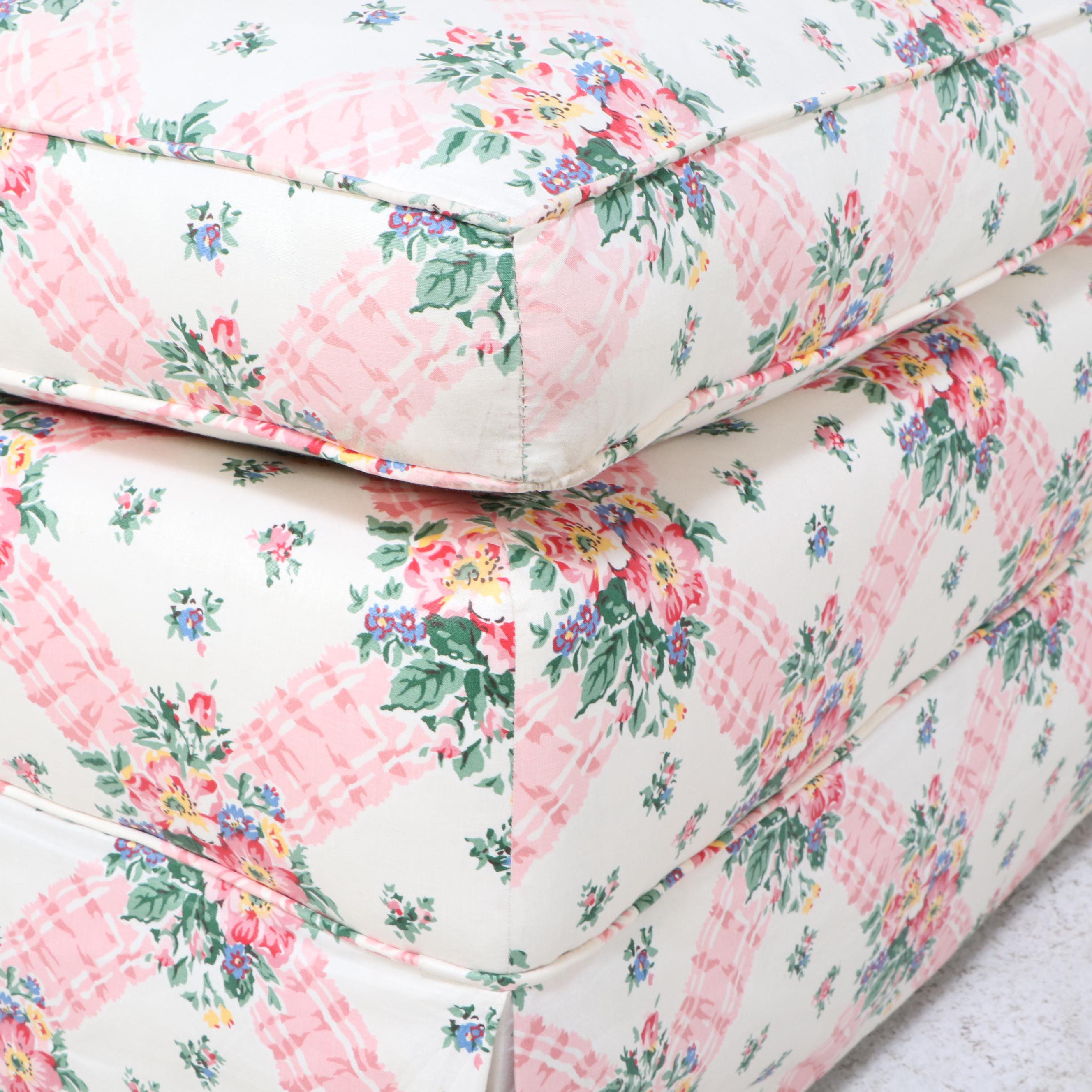 Custom-Upholstered Left-Arm-Facing Chaise Lounge, Late 20th Century