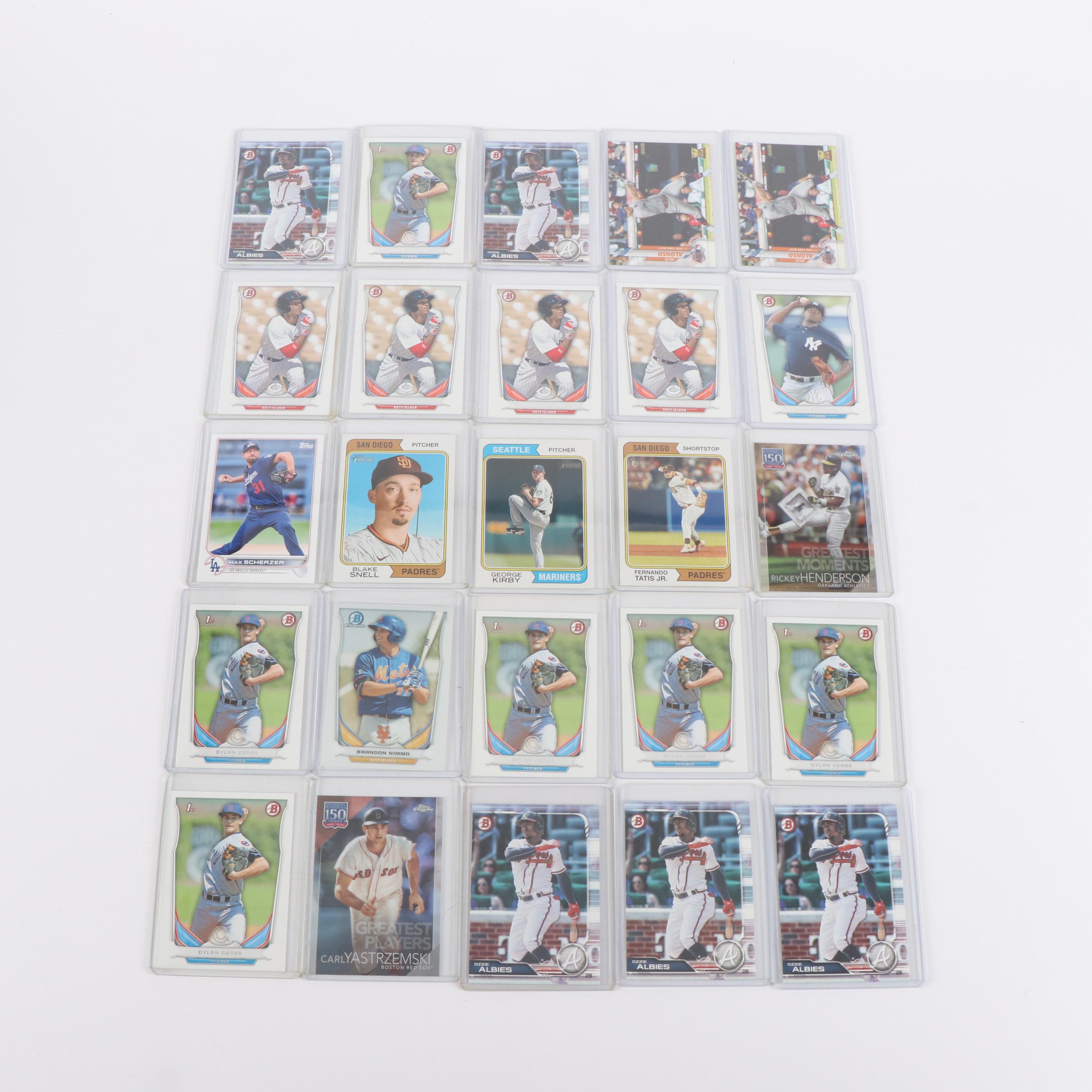 250+ Baseball Card Lot with Skenes PSA Graded Rookie, Ohtani, Judge, deGrom