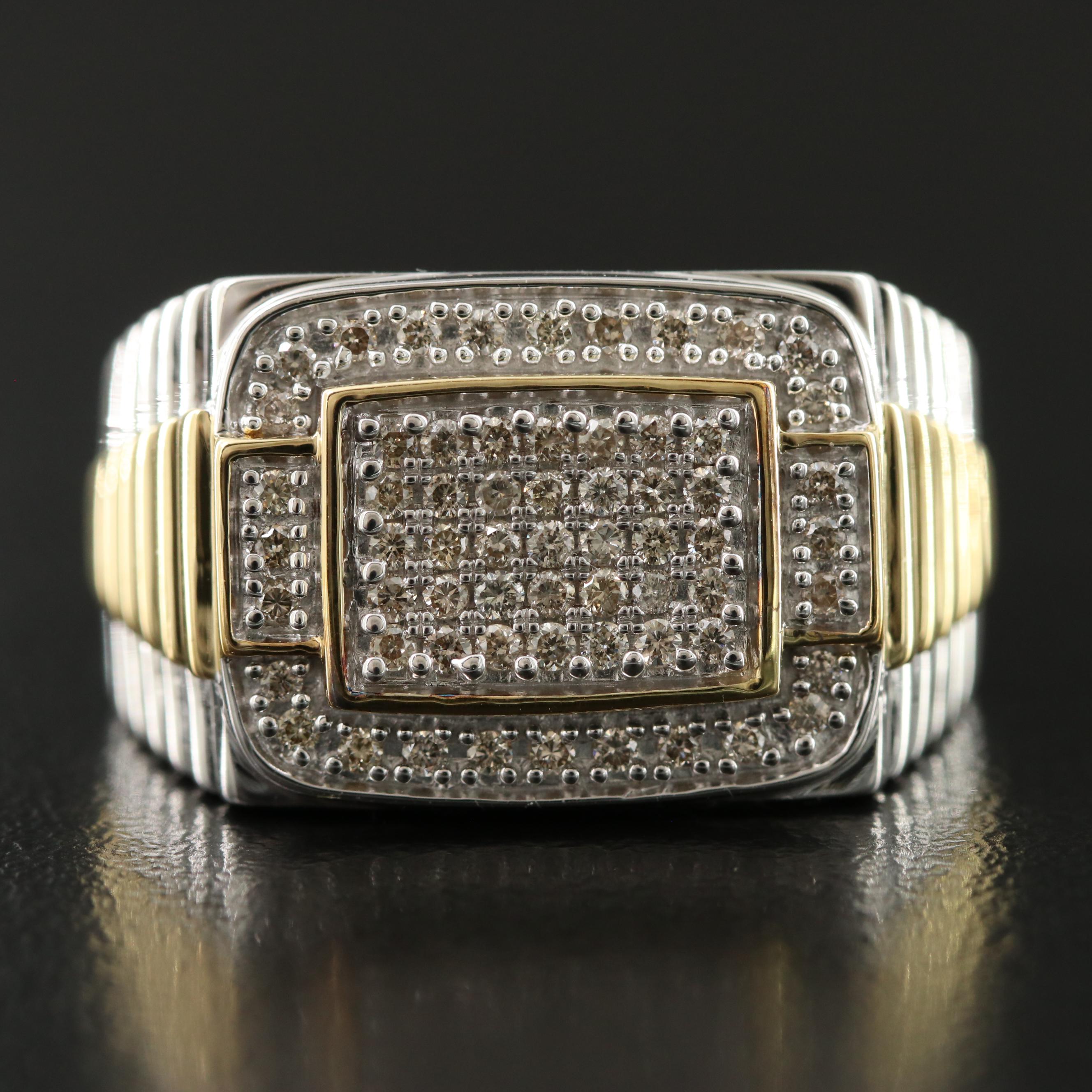 Sterling Diamond Ring