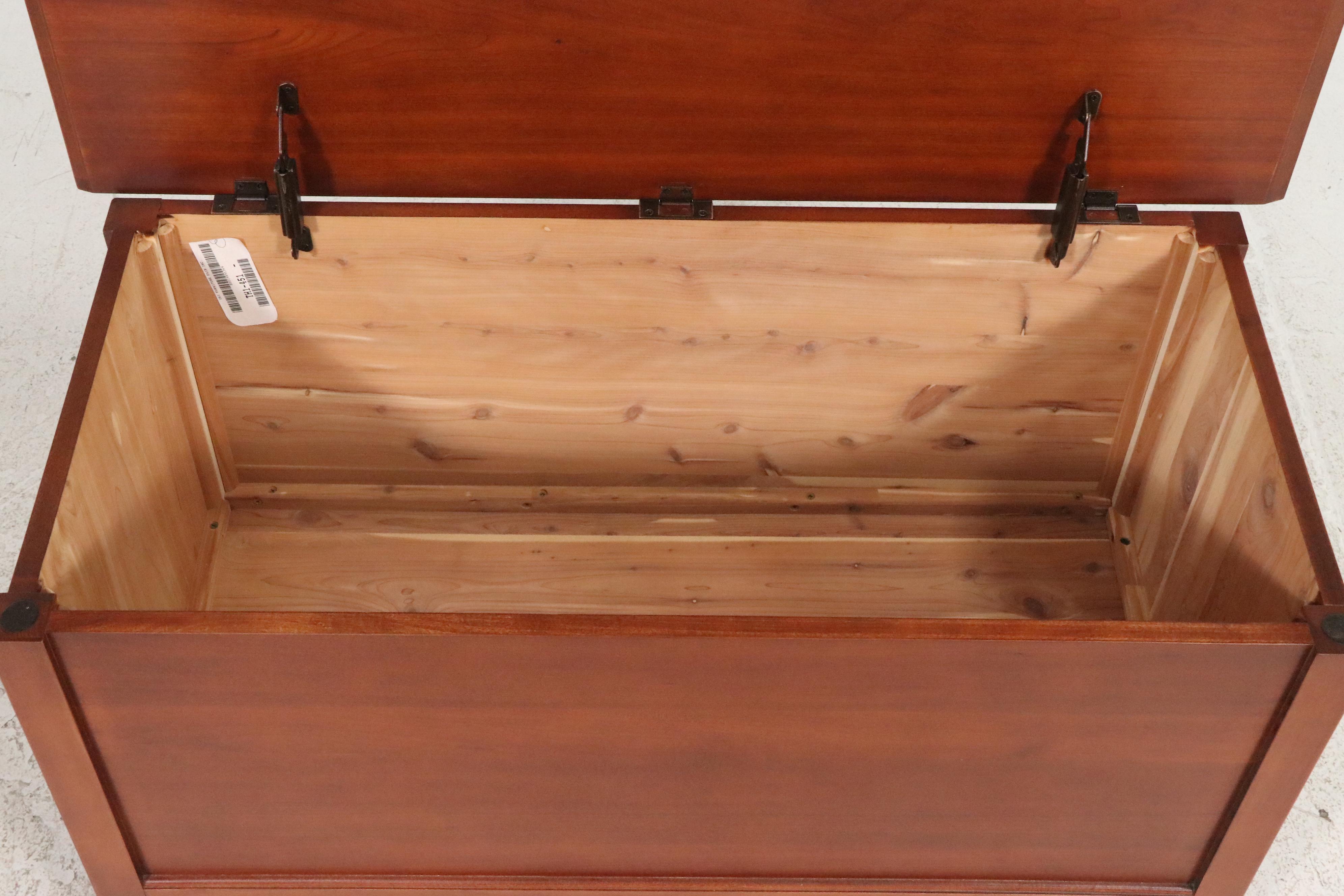 Oki Furniture Fair Shaker Style Cherry and Cedar Blanket Chest