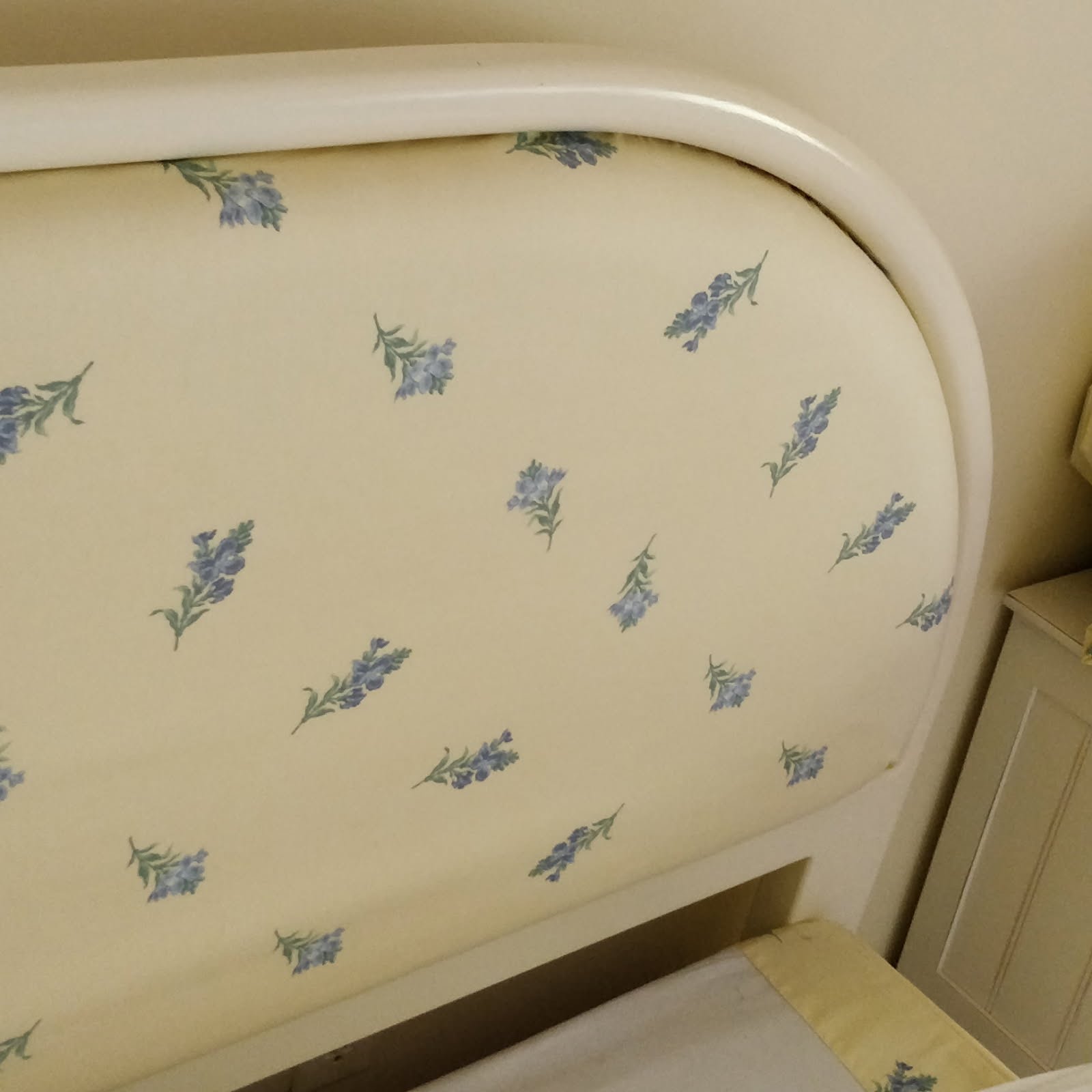 Upholstered Queen Headboard, Including Yves Delorme Bedding