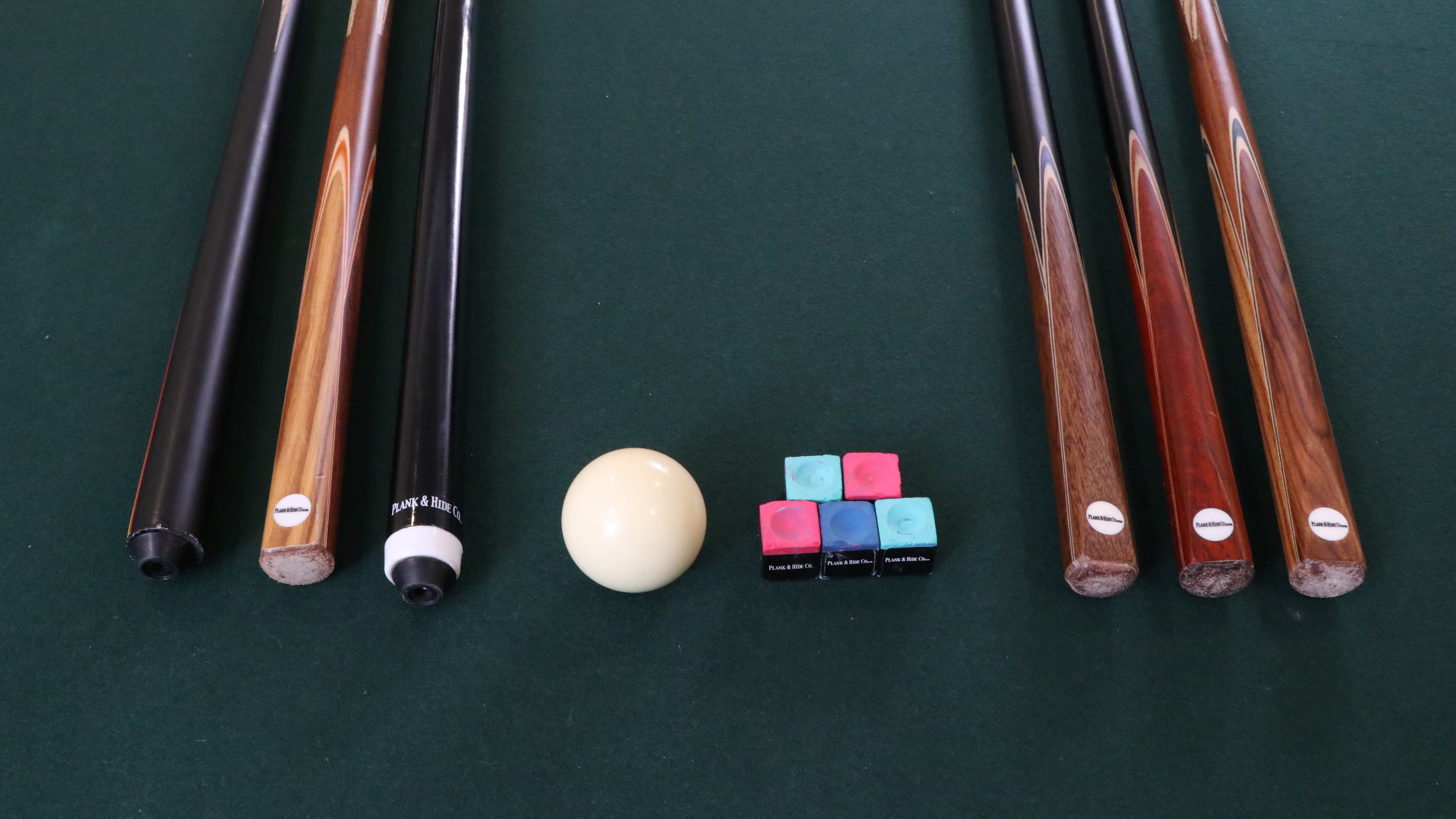 Plank & Hide Co. Billiards Table with Ping-Pong Table Cover and Accessories