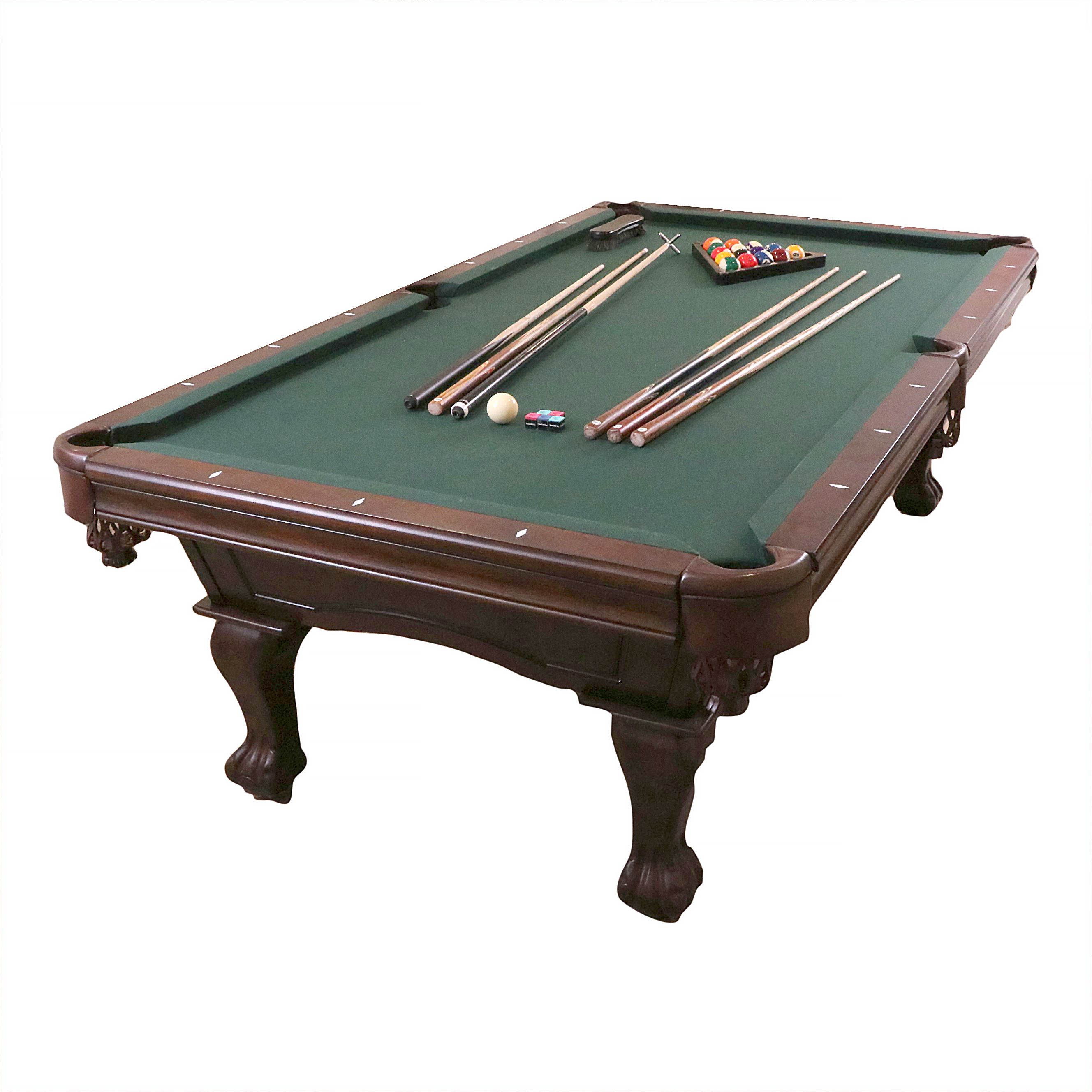 Plank & Hide Co. Billiards Table with Ping-Pong Table Cover and Accessories