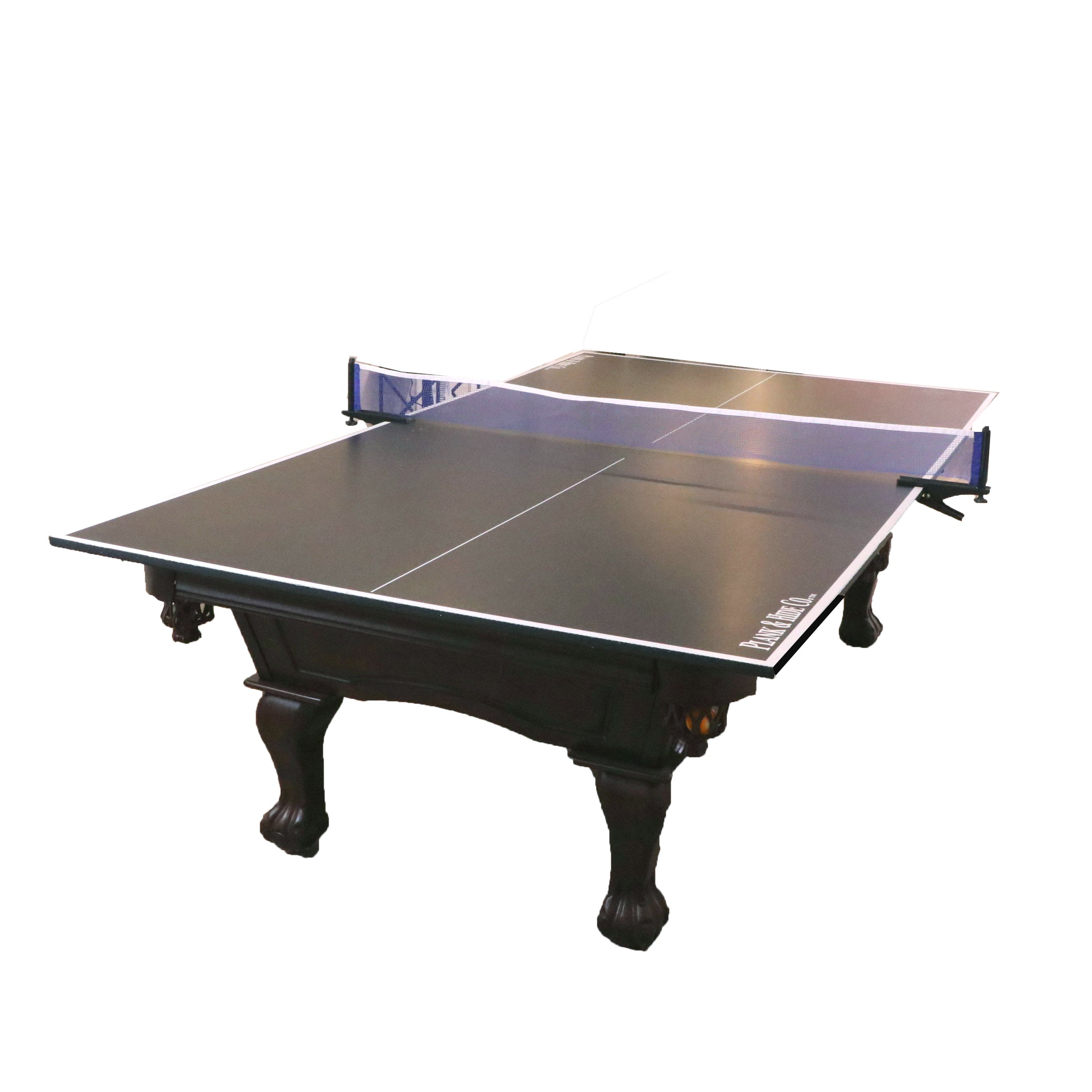 Plank & Hide Co. Billiards Table with Ping-Pong Table Cover and Accessories