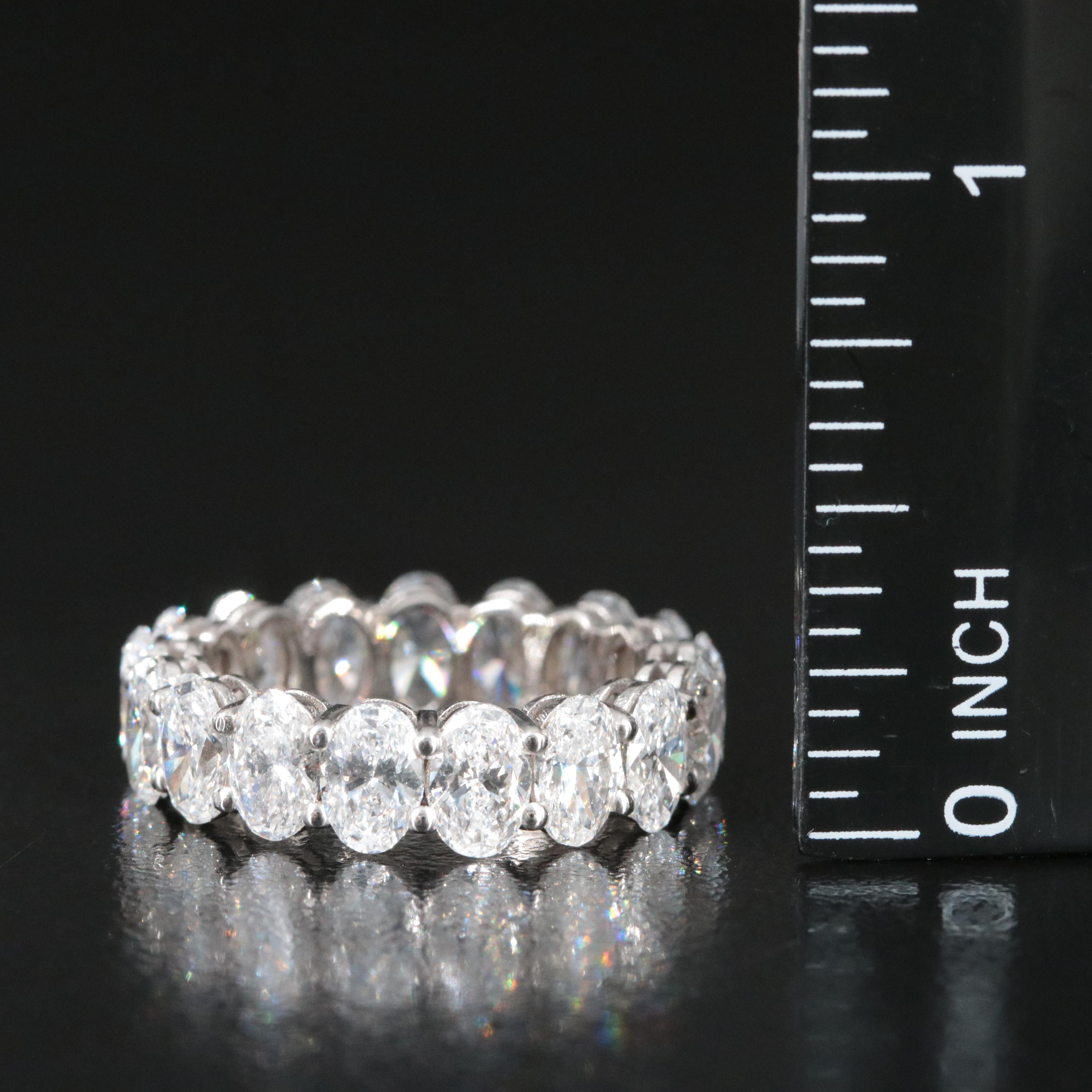 18K 6.69 CTW Lab Grown Diamond Eternity Band with IGI Report