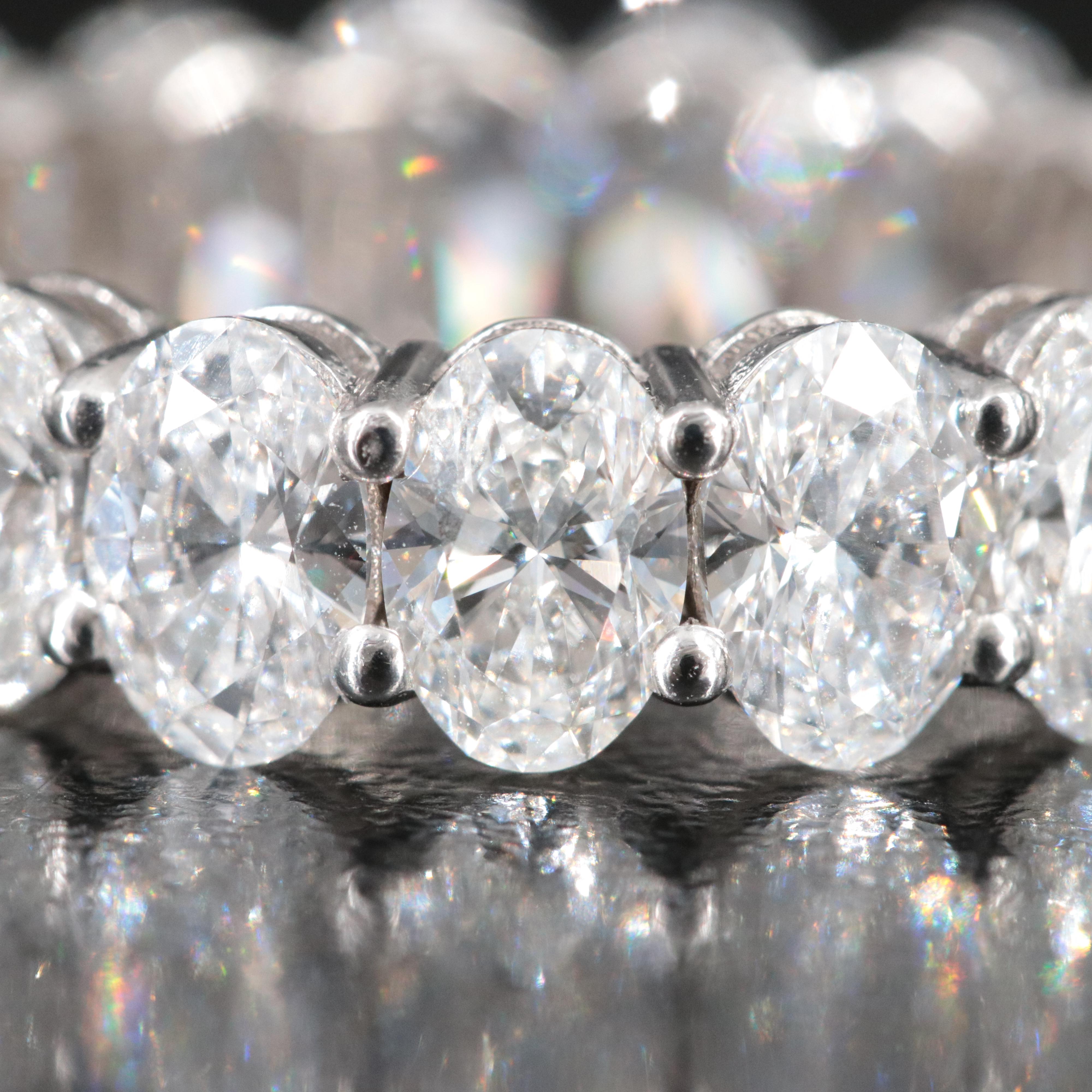 18K 6.69 CTW Lab Grown Diamond Eternity Band with IGI Report