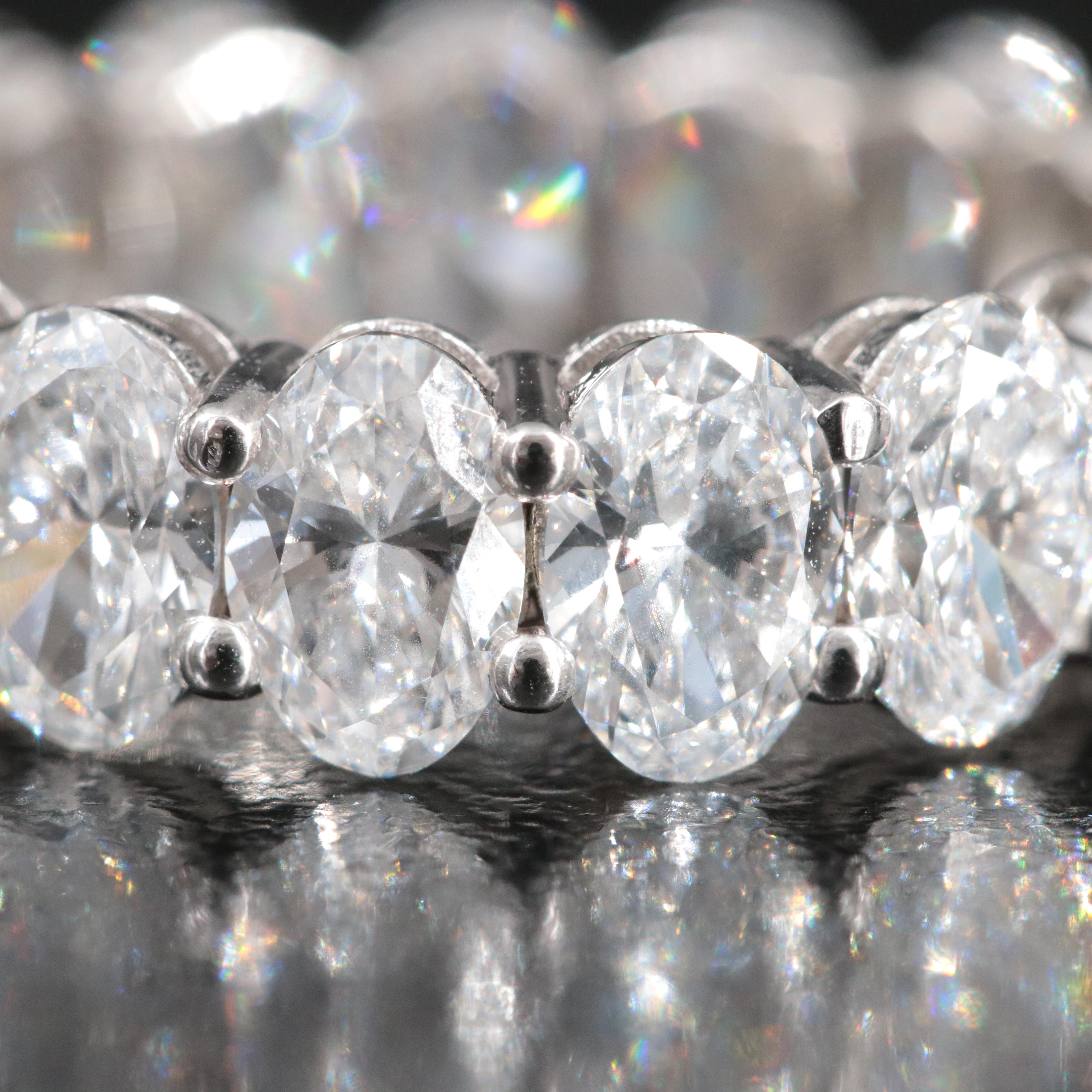 18K 6.69 CTW Lab Grown Diamond Eternity Band with IGI Report