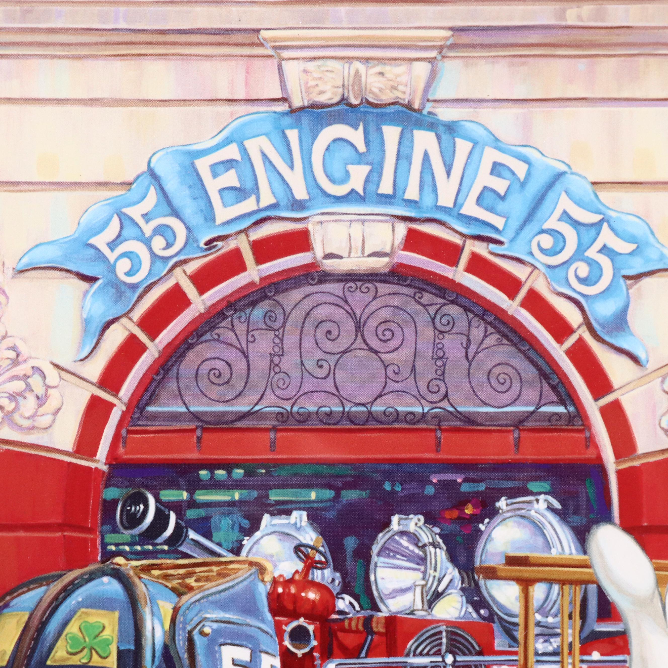 Manny Hernandez Disney Offset Lithograph "Engine 55"