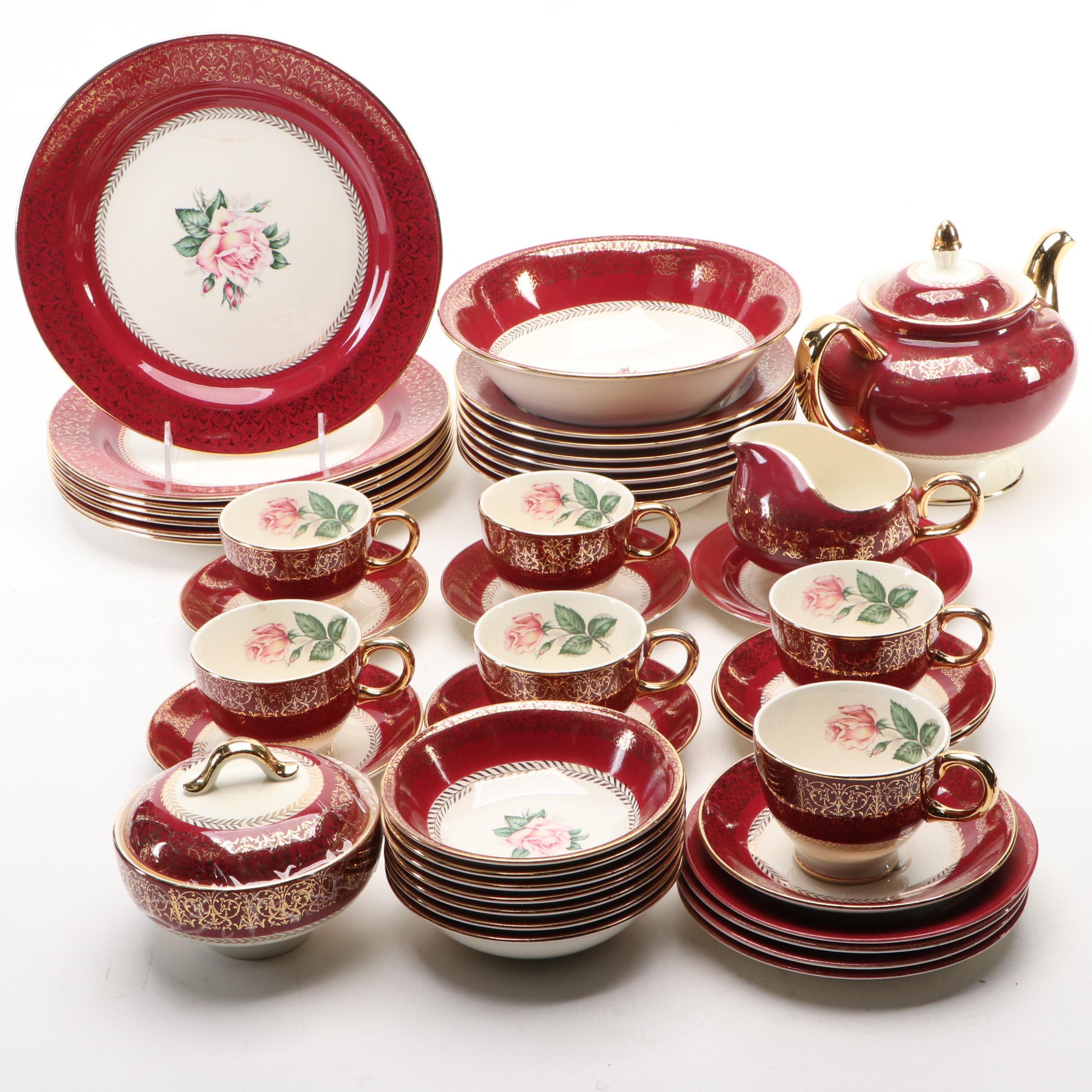 Homer Laughlin "Lady Stratford" Ceramic Dinnerware and Serving Pieces