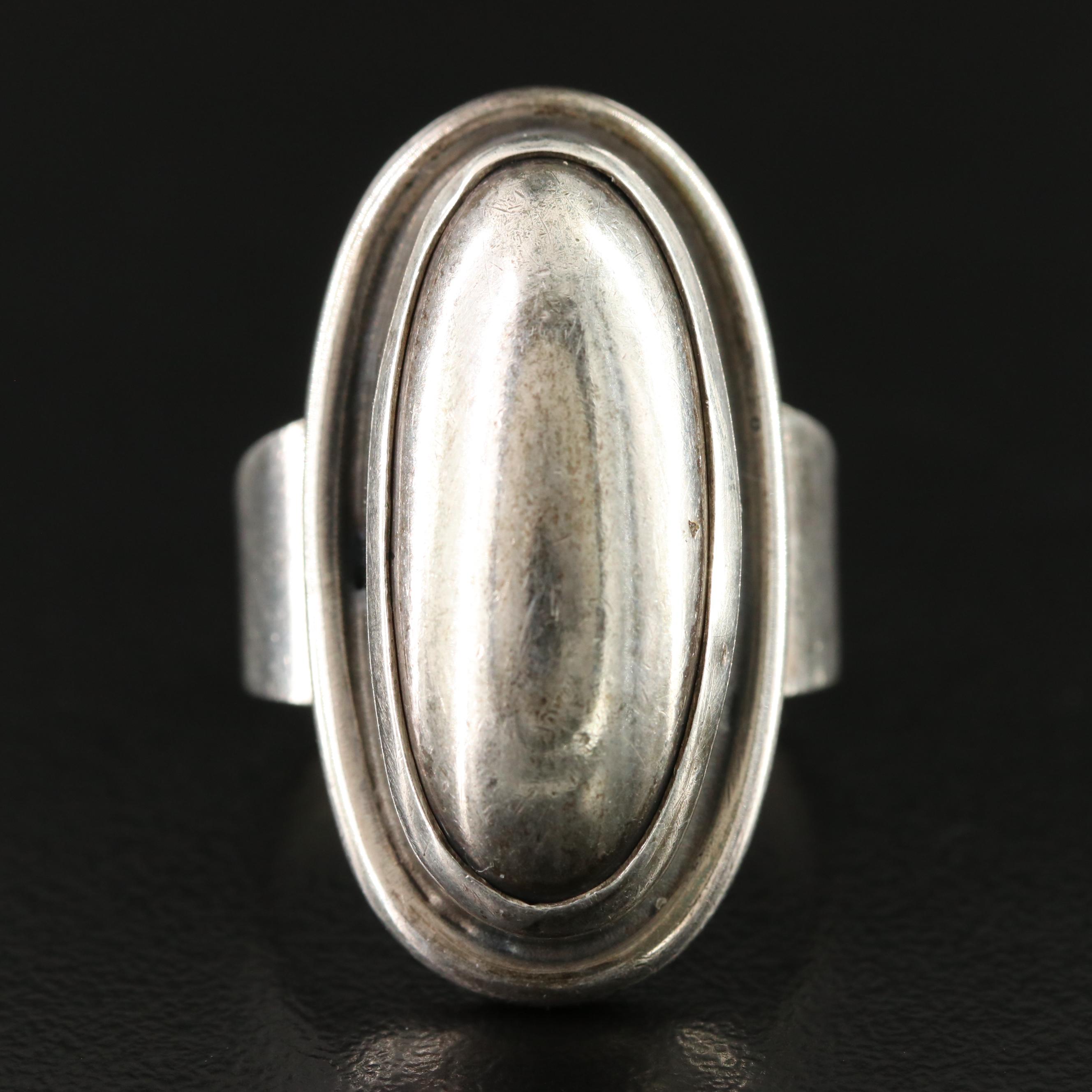 Danish Sterling Oval Ring