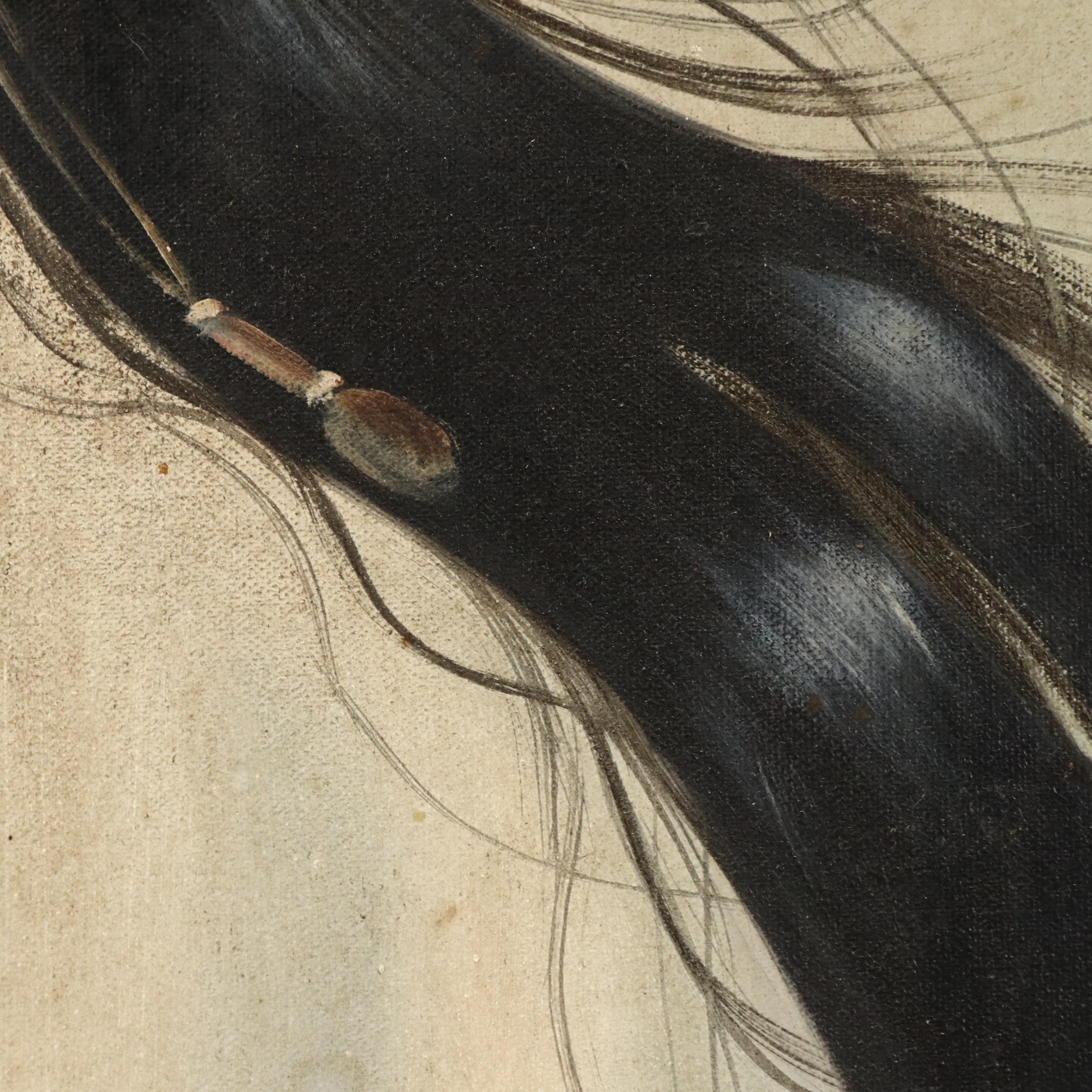 Z. Garcia Oil Painting Portrait of Indigenous Person