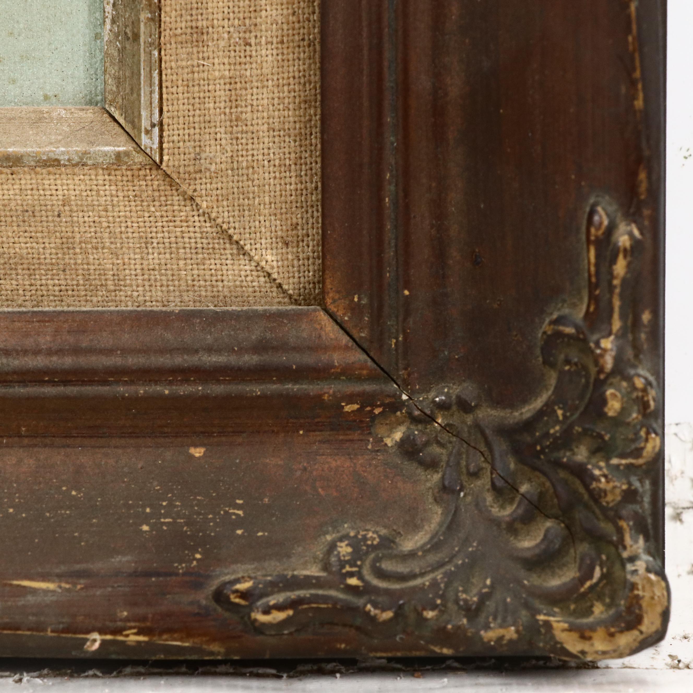 Z. Garcia Oil Painting Portrait of Indigenous Person