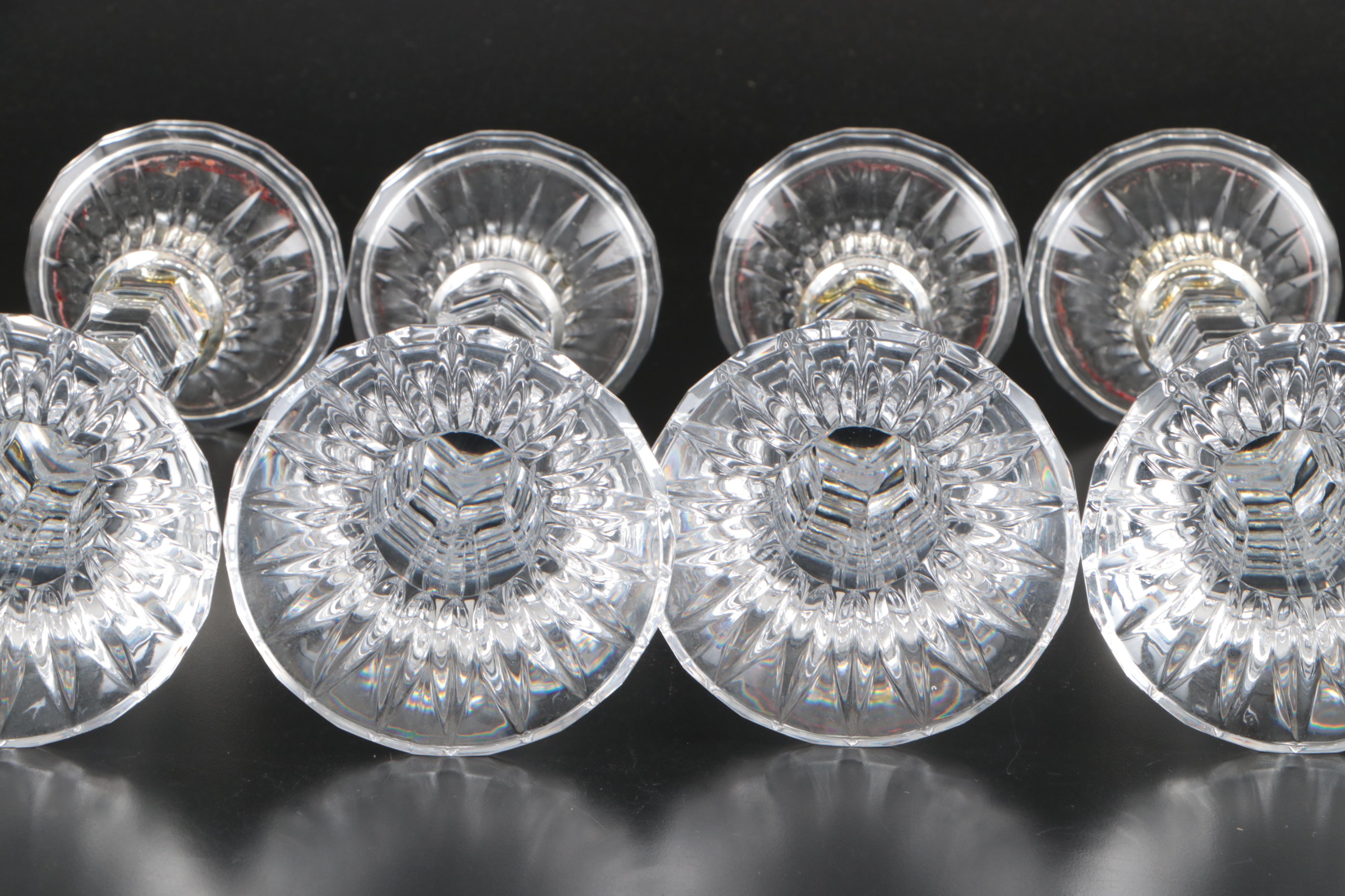 Waterford "Lismore" and Mikasa Crystal Candle Holders