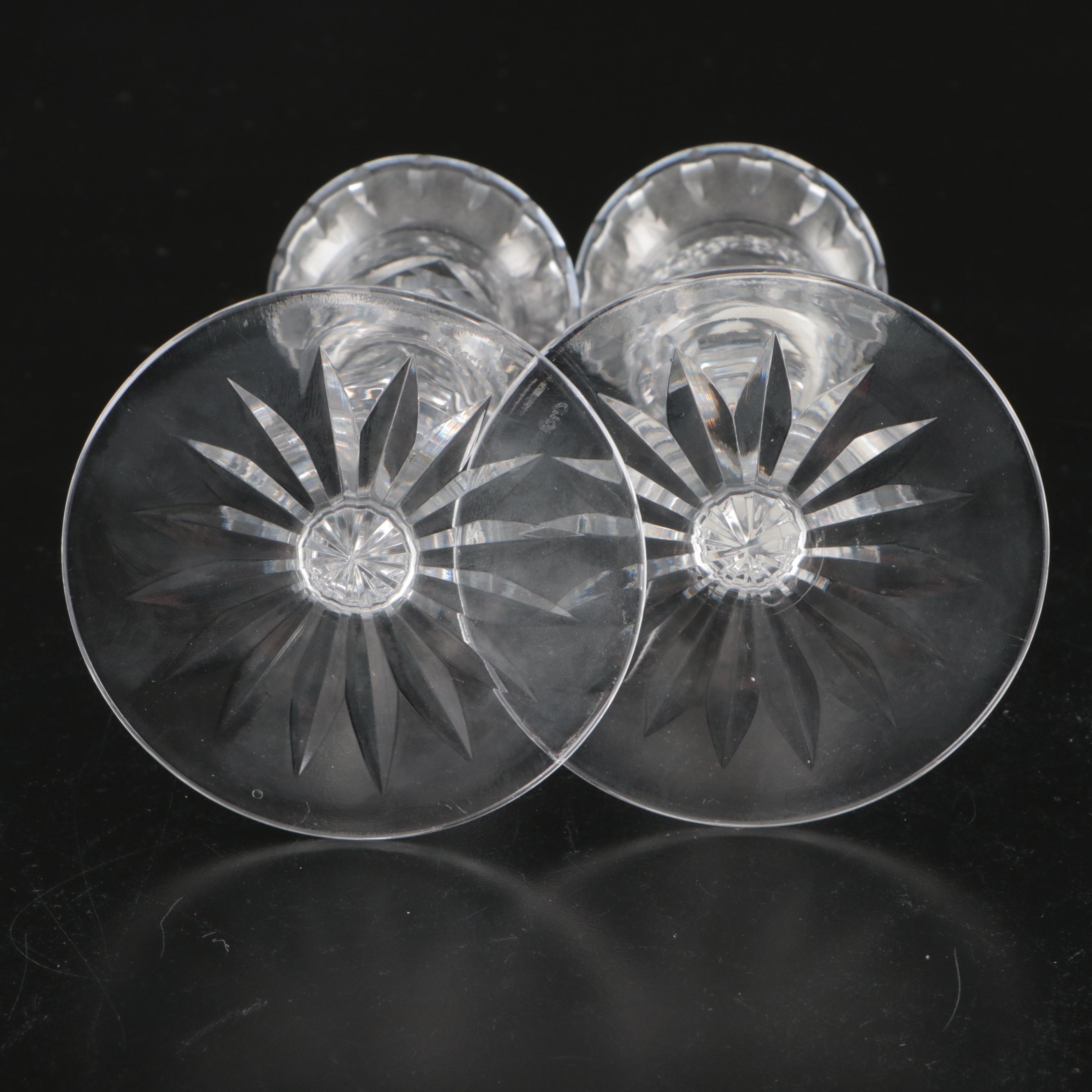 Waterford "Lismore" and Mikasa Crystal Candle Holders