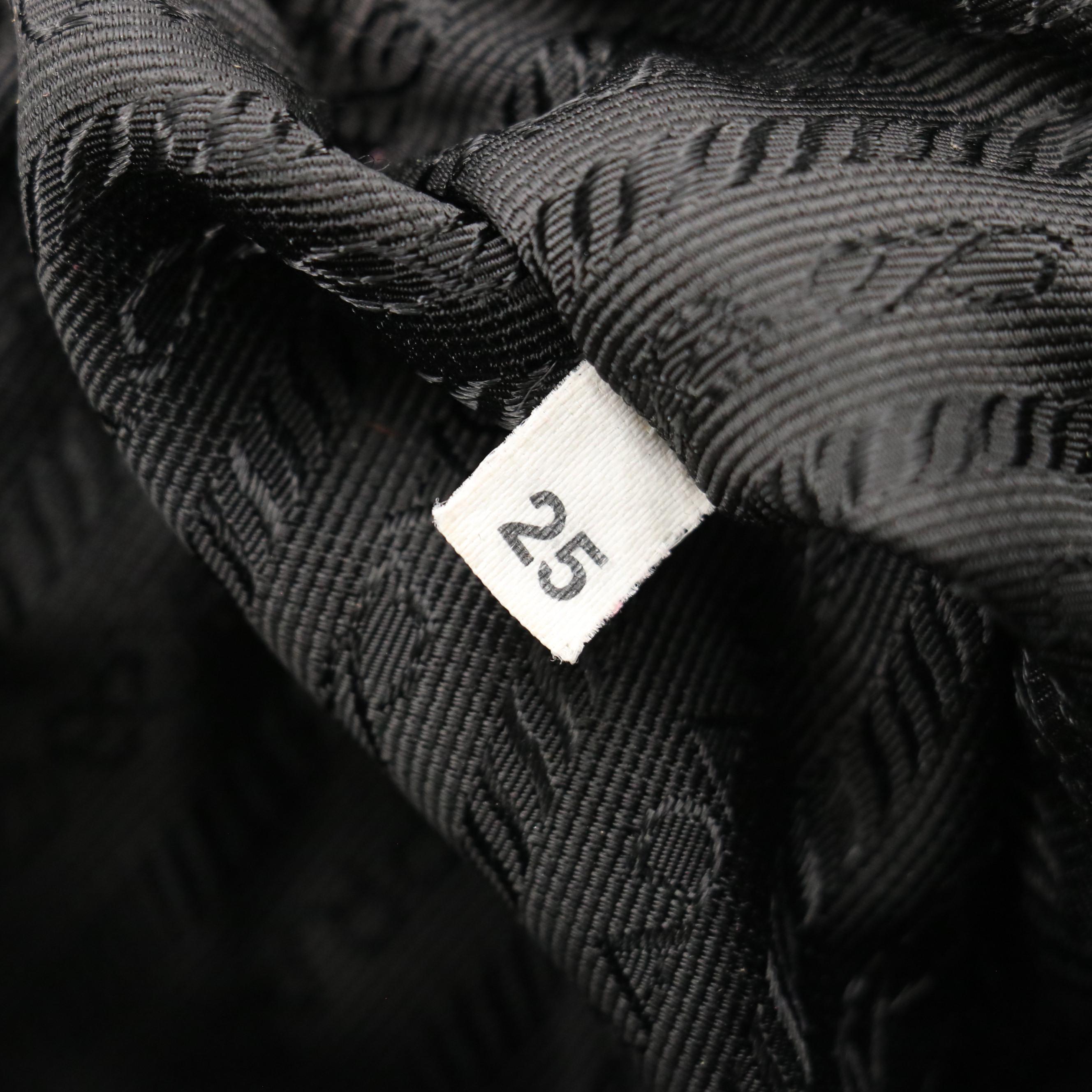 Prada Crossbody Messenger Bag in Black Nylon and Leather Trim