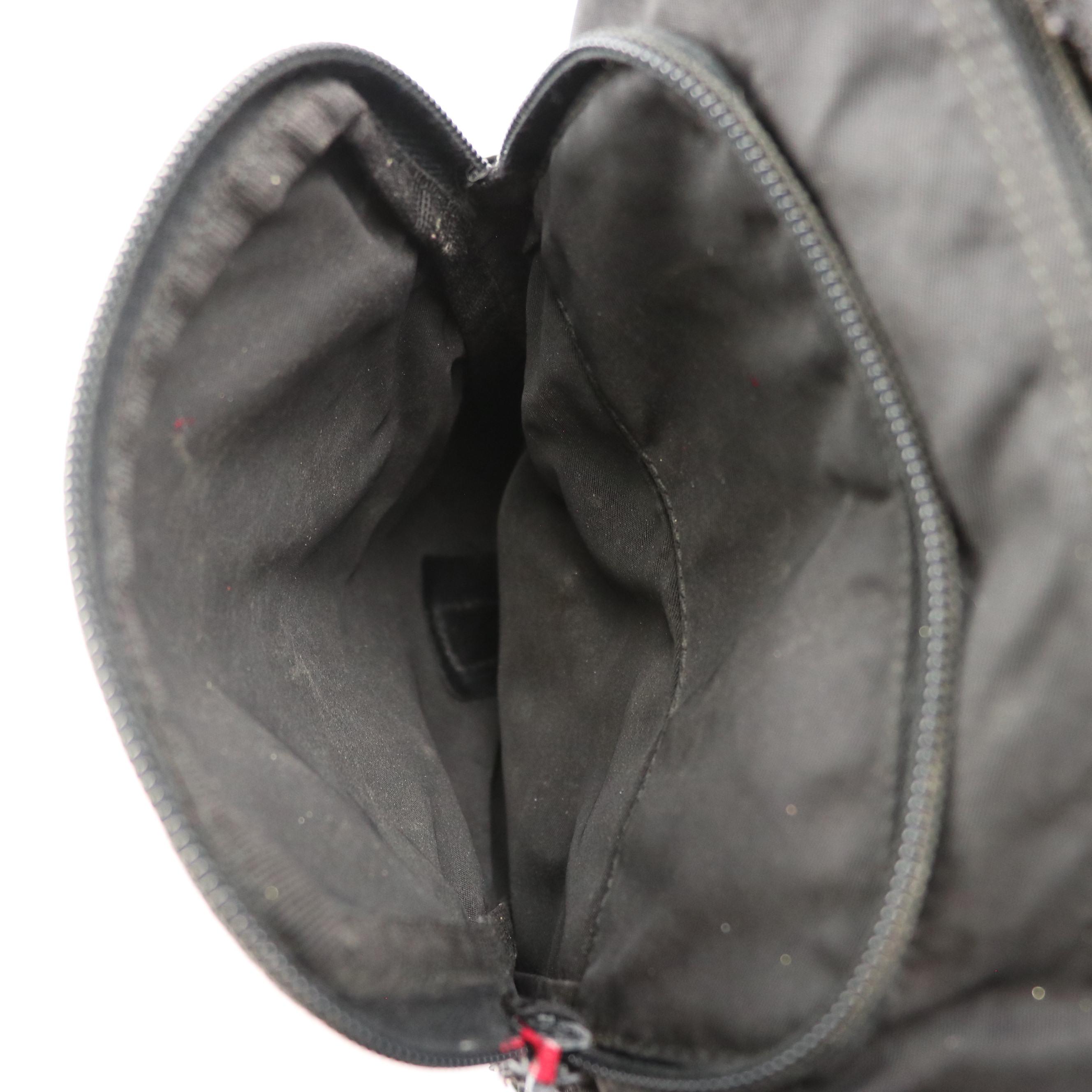 Prada Crossbody Messenger Bag in Black Nylon and Leather Trim