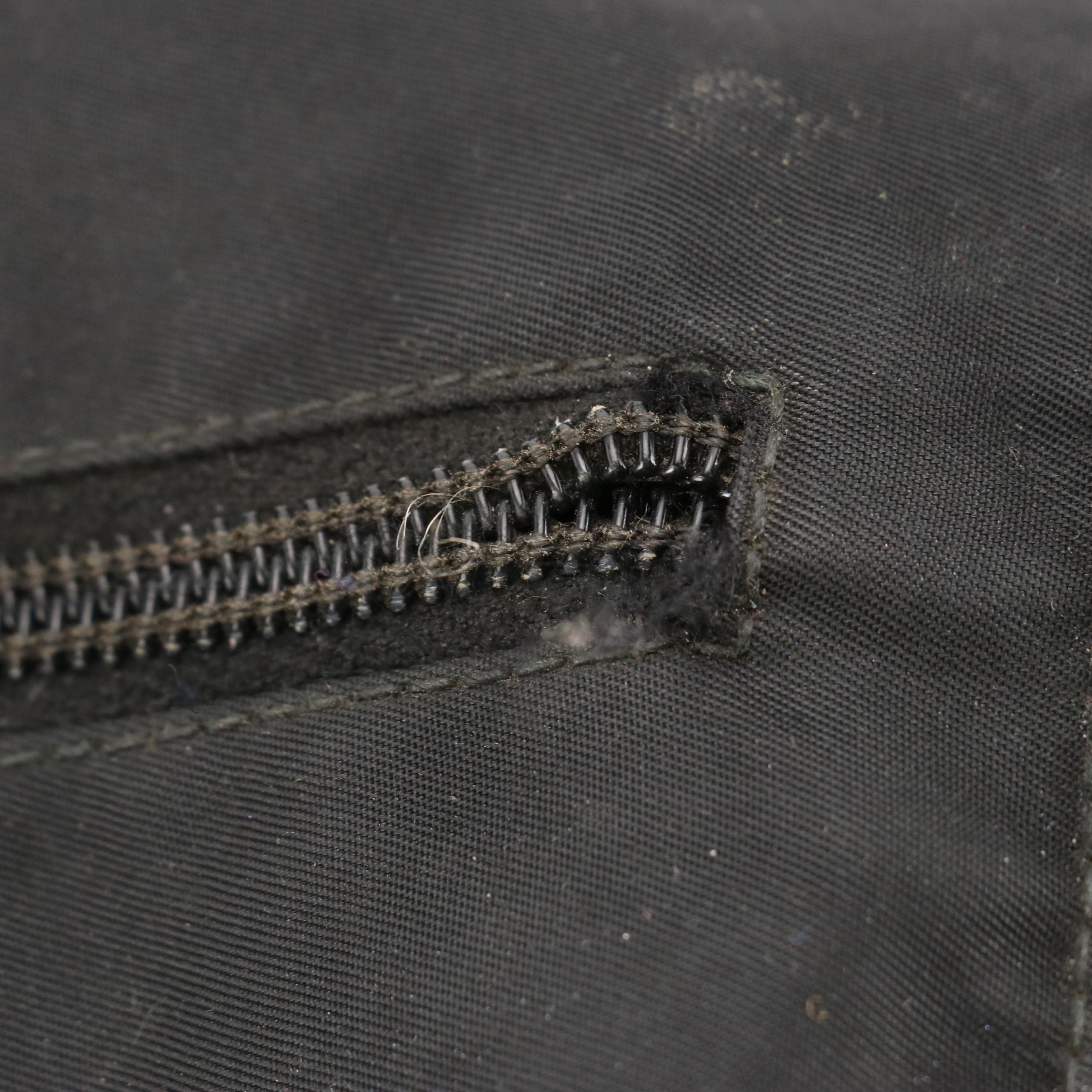 Prada Crossbody Messenger Bag in Black Nylon and Leather Trim