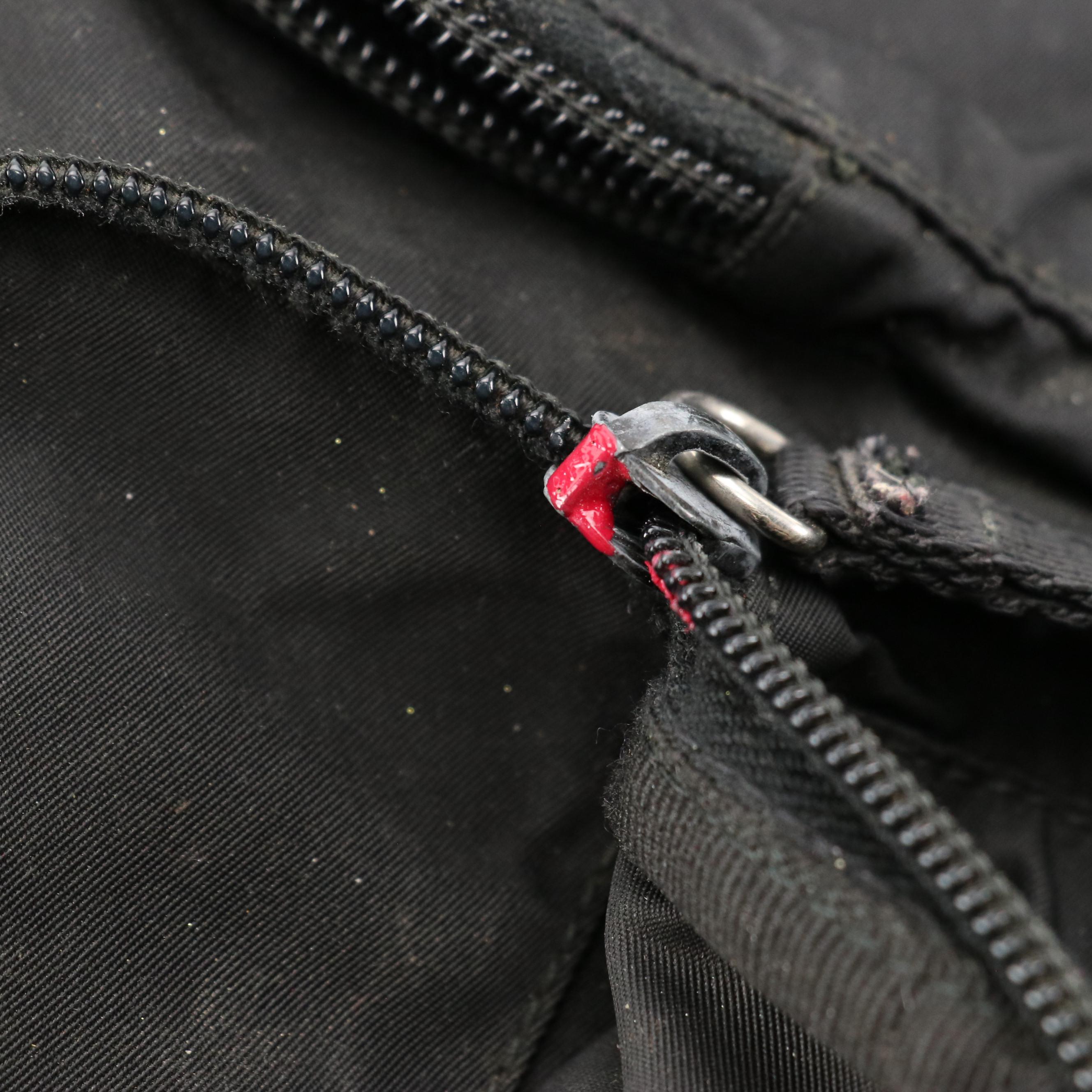 Prada Crossbody Messenger Bag in Black Nylon and Leather Trim