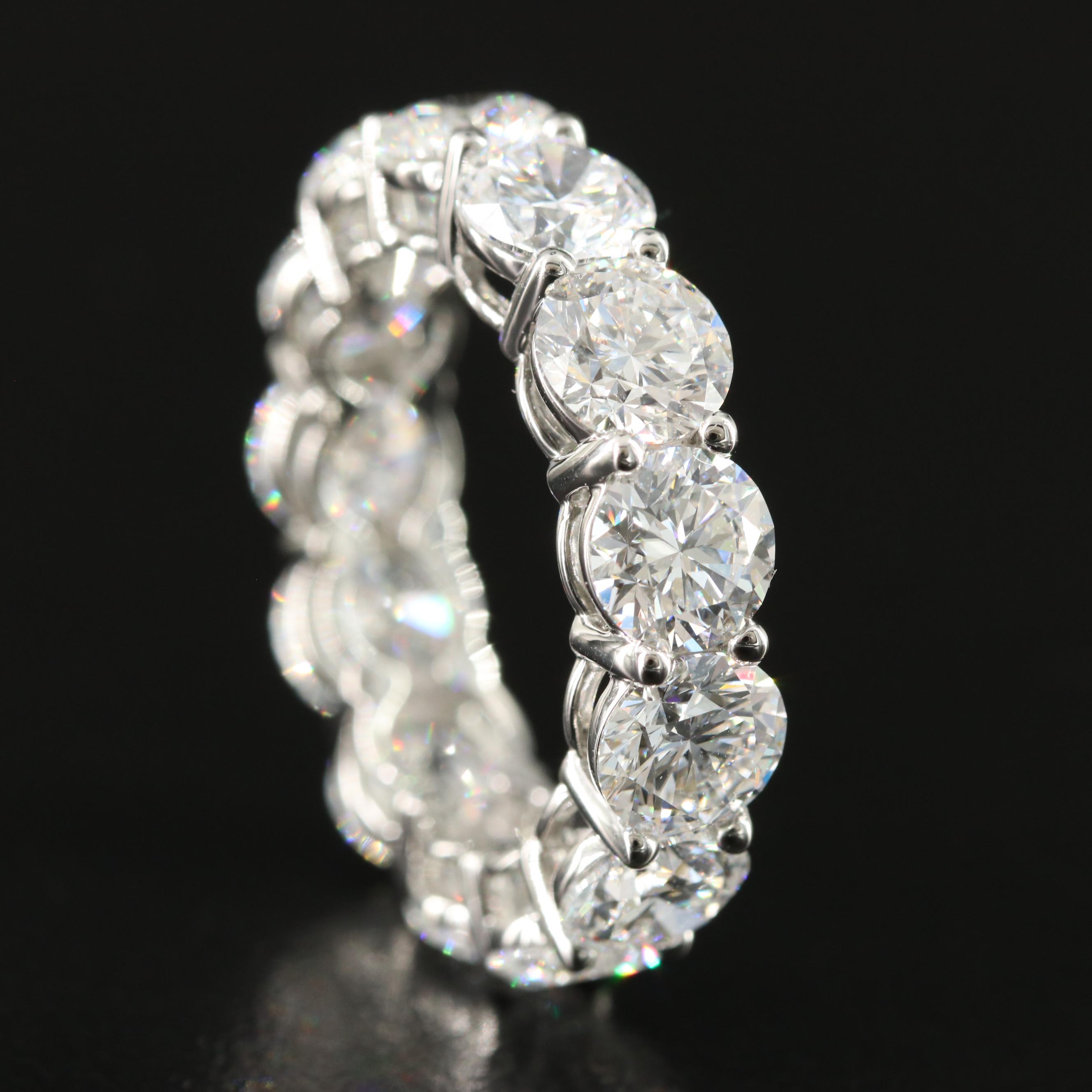 Platinum 9.40 CTW Lab Grown Diamond Eternity Band