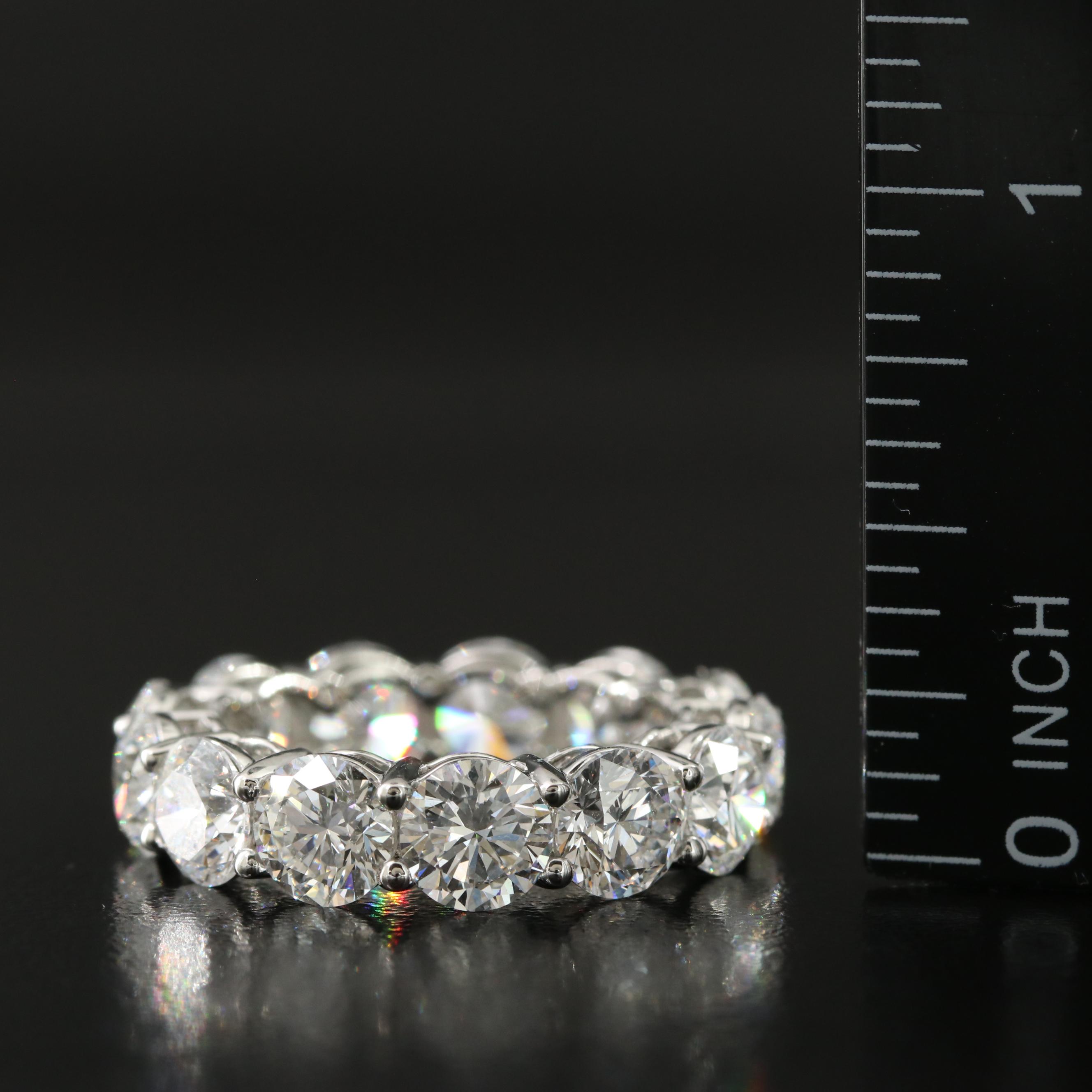 Platinum 9.40 CTW Lab Grown Diamond Eternity Band