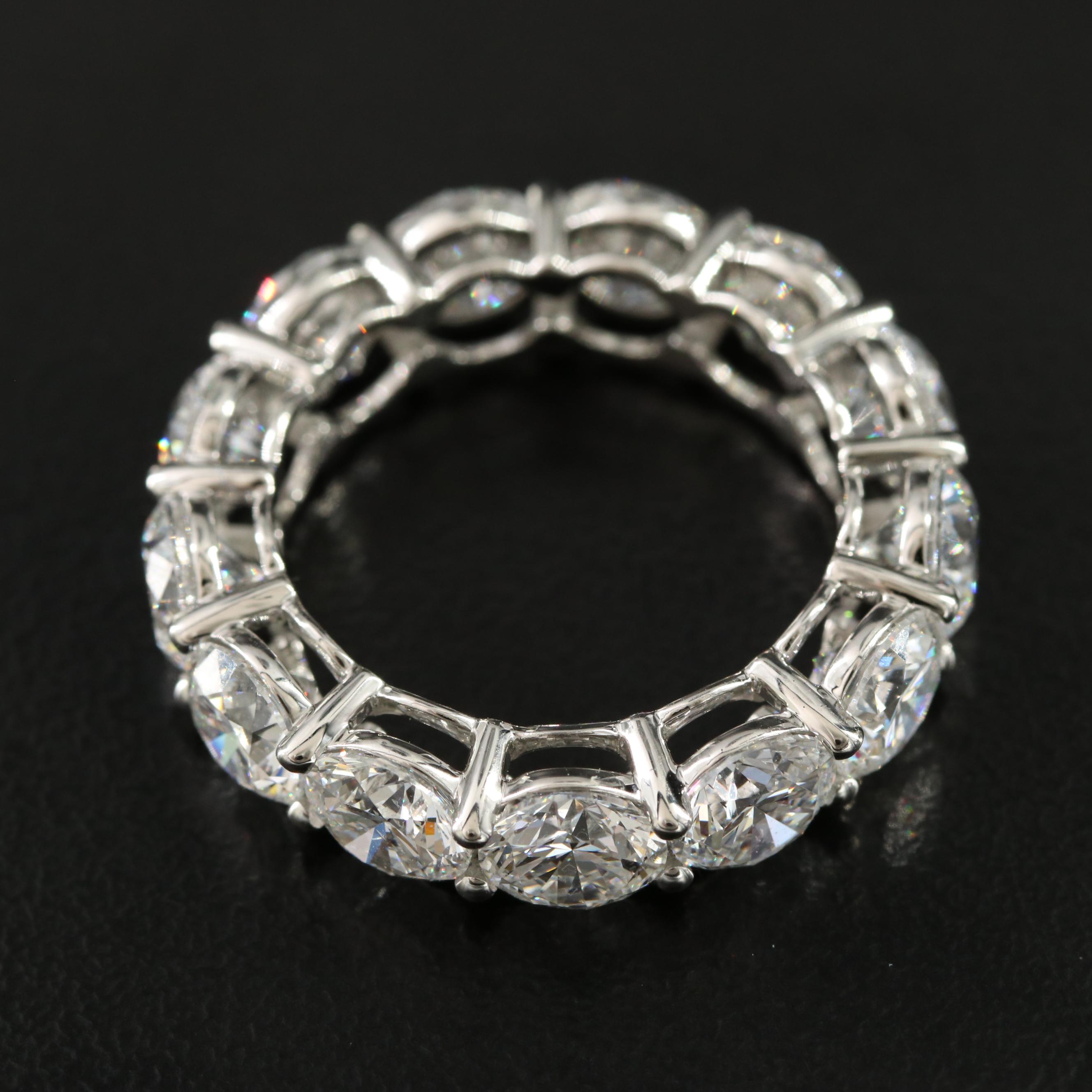 Platinum 9.40 CTW Lab Grown Diamond Eternity Band