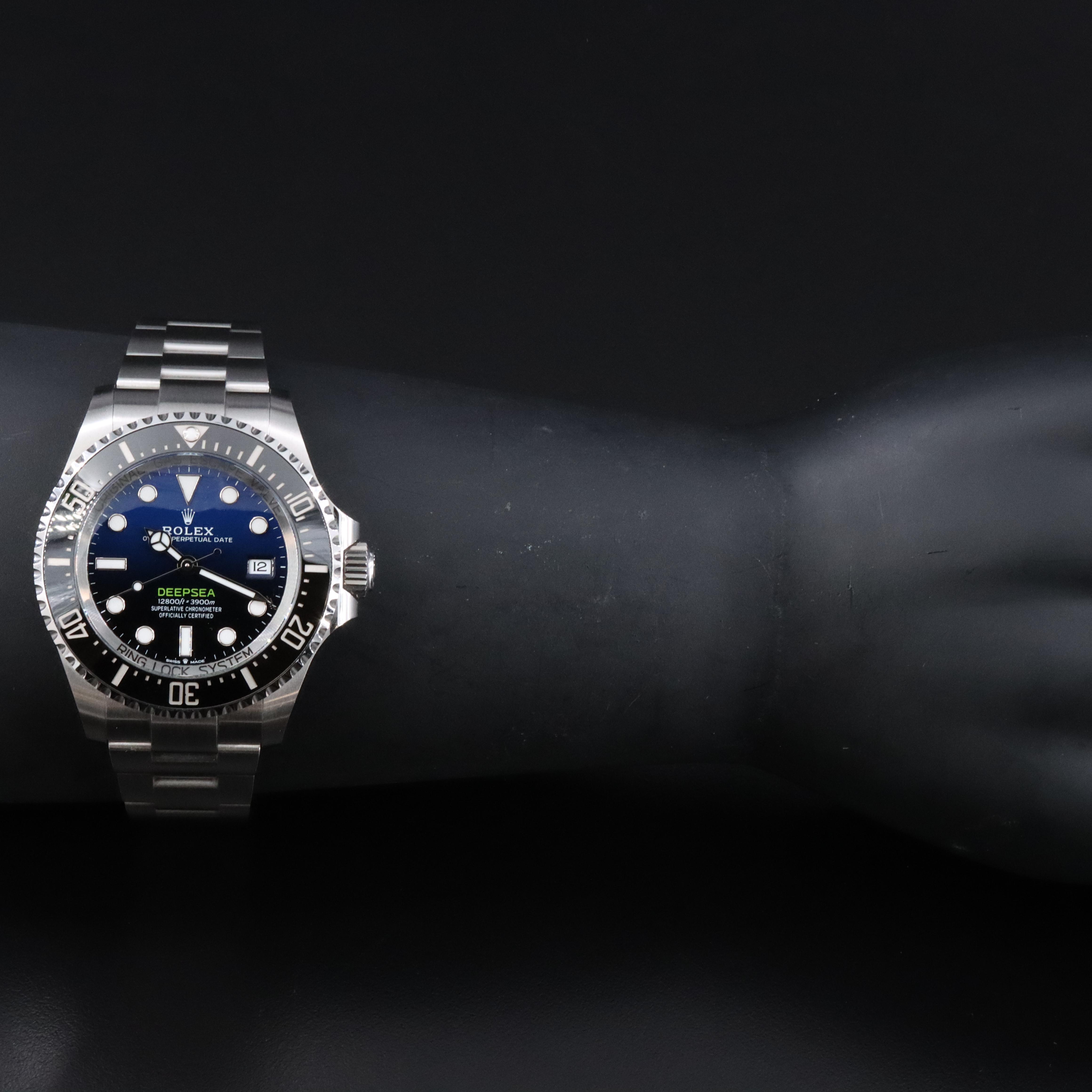 Rolex Sea-Dweller Deepsea 136660 Blue/Black 44mm Steel Automatic Watch 2024