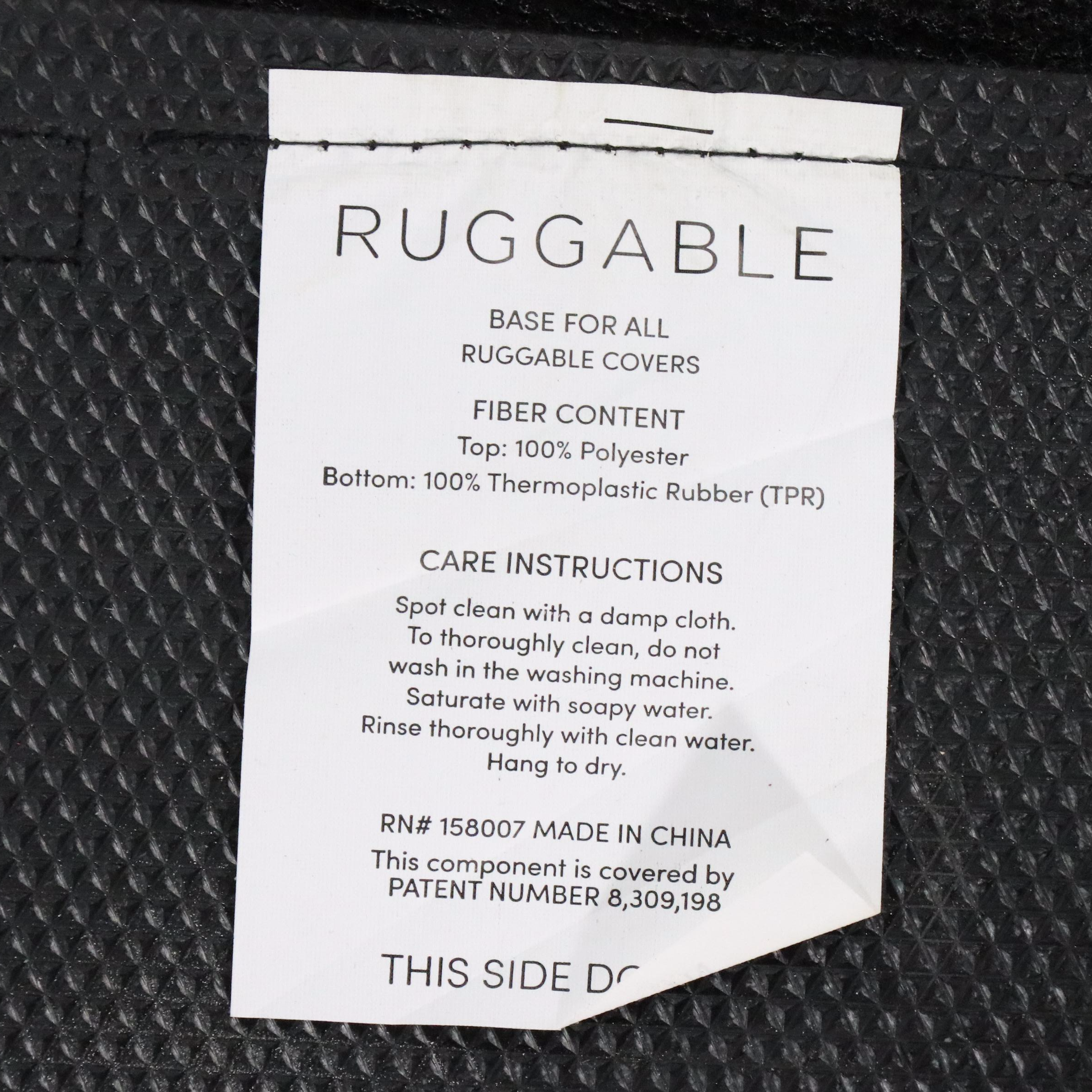 6'1 x 8'11 Machine Made Ruggable Area Rug with Base