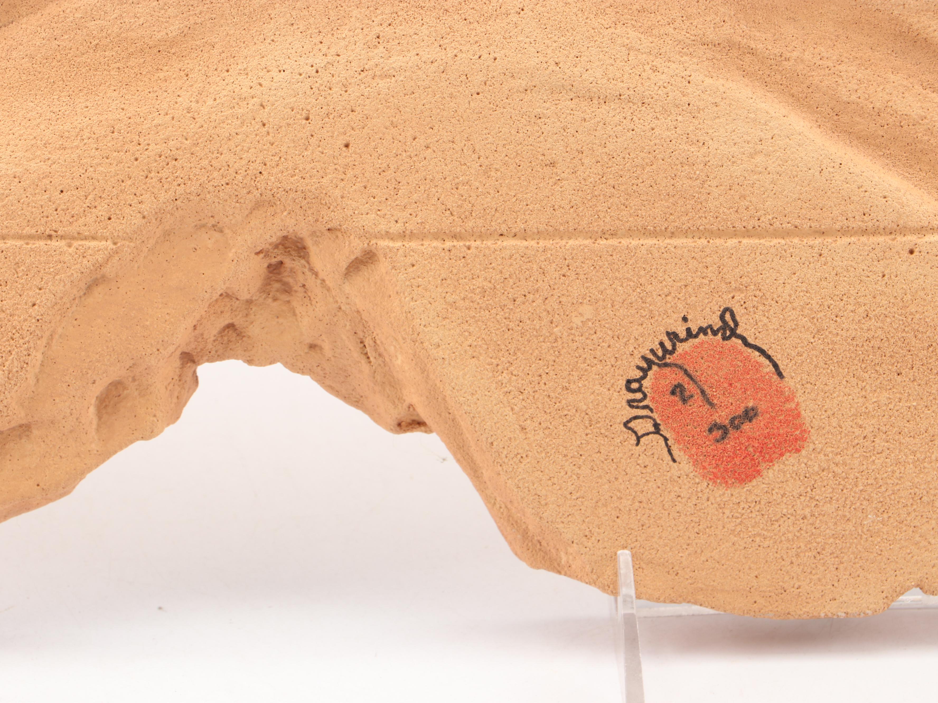 Veldon Simpson "Gray Wind" Egyptian Vista Plaster Sculpture #8/300, 1996