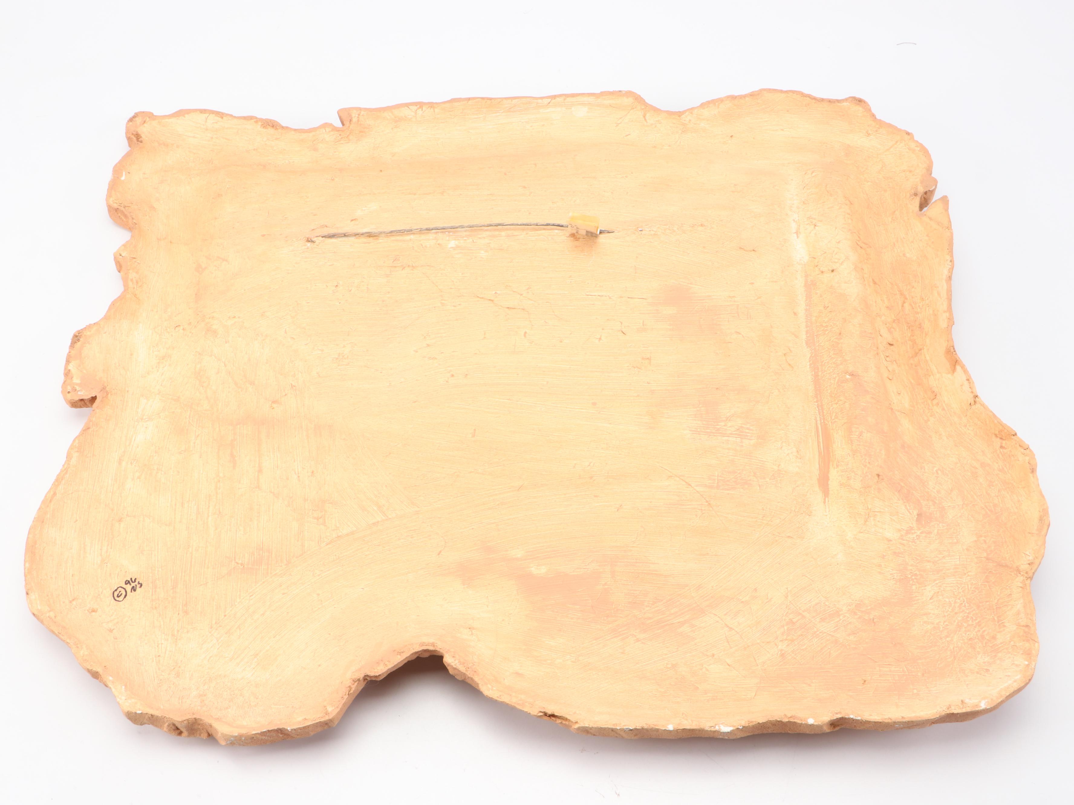 Veldon Simpson "Gray Wind" Egyptian Vista Plaster Sculpture #8/300, 1996