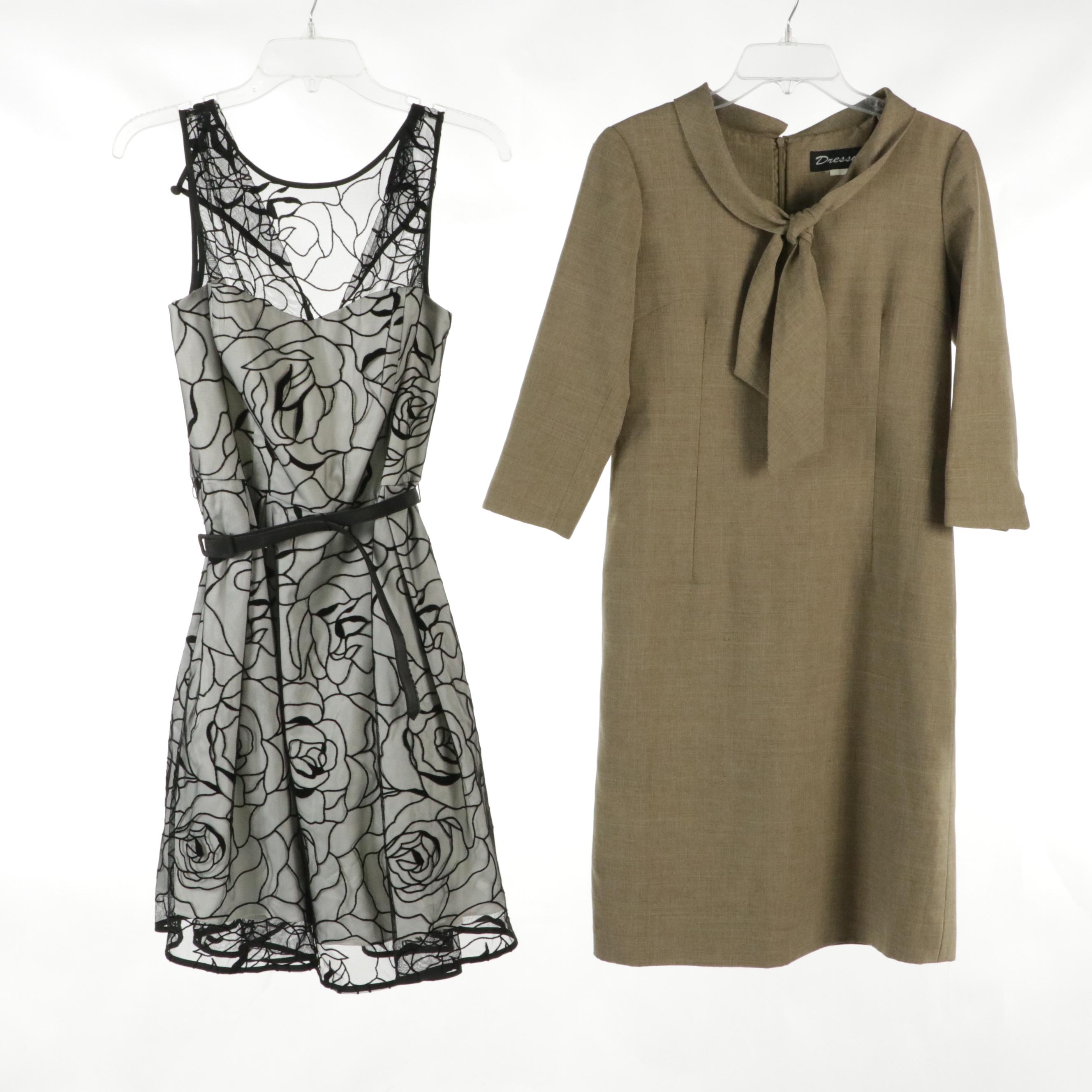 Bailey 44 Black Lace Jacket, Eliza J Sleeveless Cocktail Dress, and Other Dress