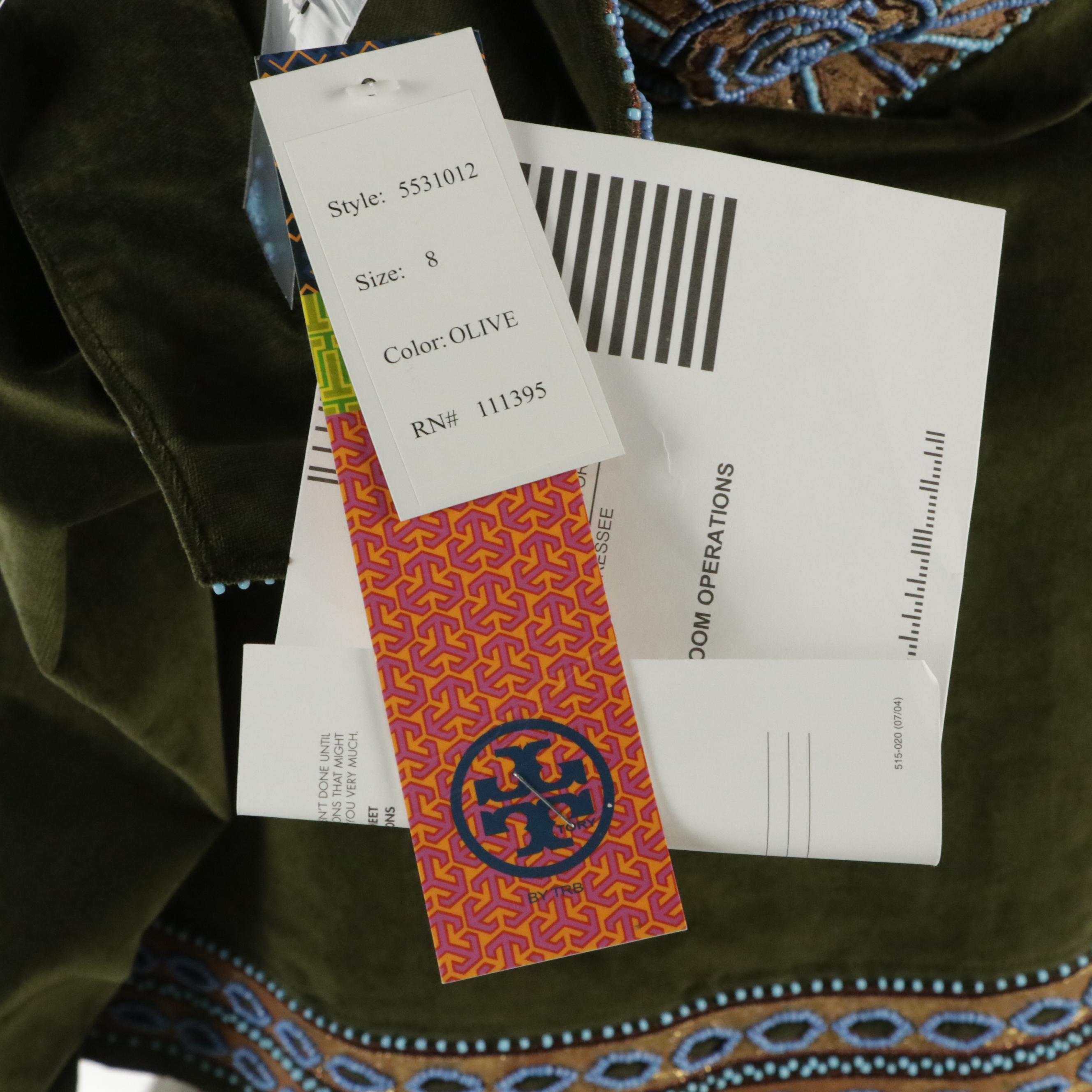 Tory Burch Beaded and Embroidered Tunic Dresses/Tops